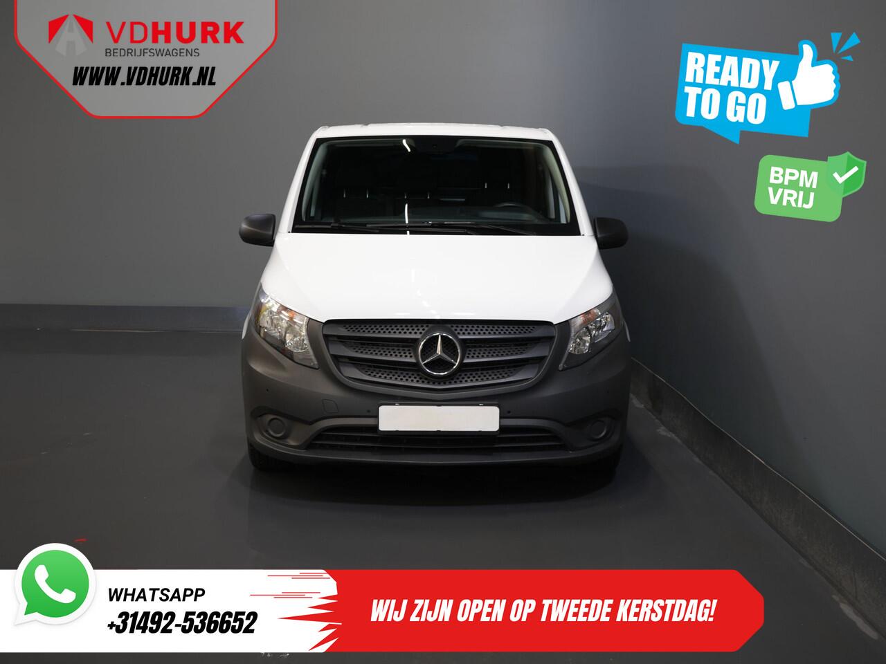 Mercedes-Benz VITO 116 CDI Aut. L3 XL BPM VRIJ! Carplay/ Stoelverw./ 270gr deuren/ Cruise/ Airco/ Navi/ Camera/ PDC