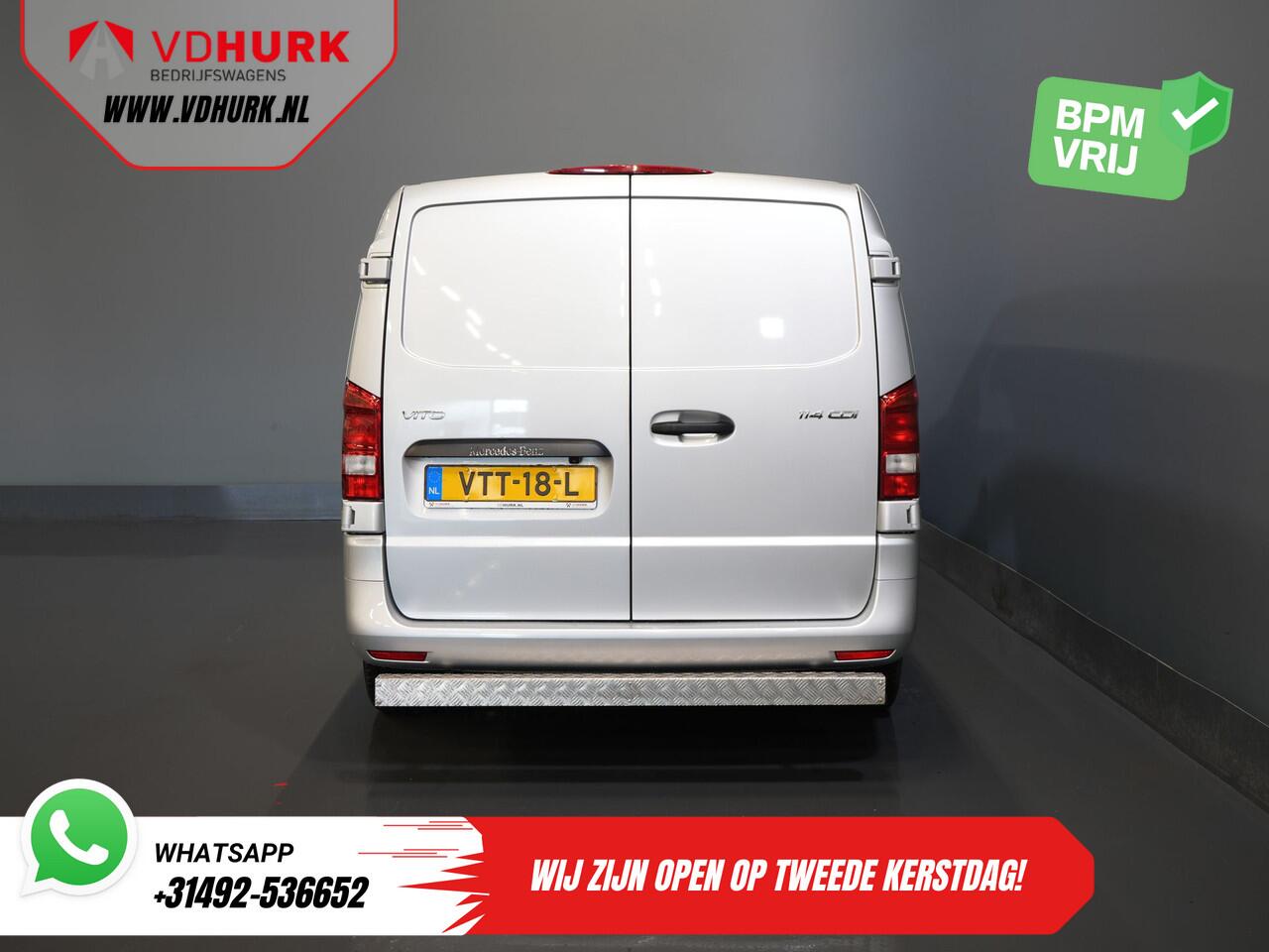 Mercedes-Benz VITO 114 CDI Aut. L3 BPM VRIJ! NL Auto/ Carplay/ Cruise/ DAB/ Camera/ LMV 18"/ Sidebars