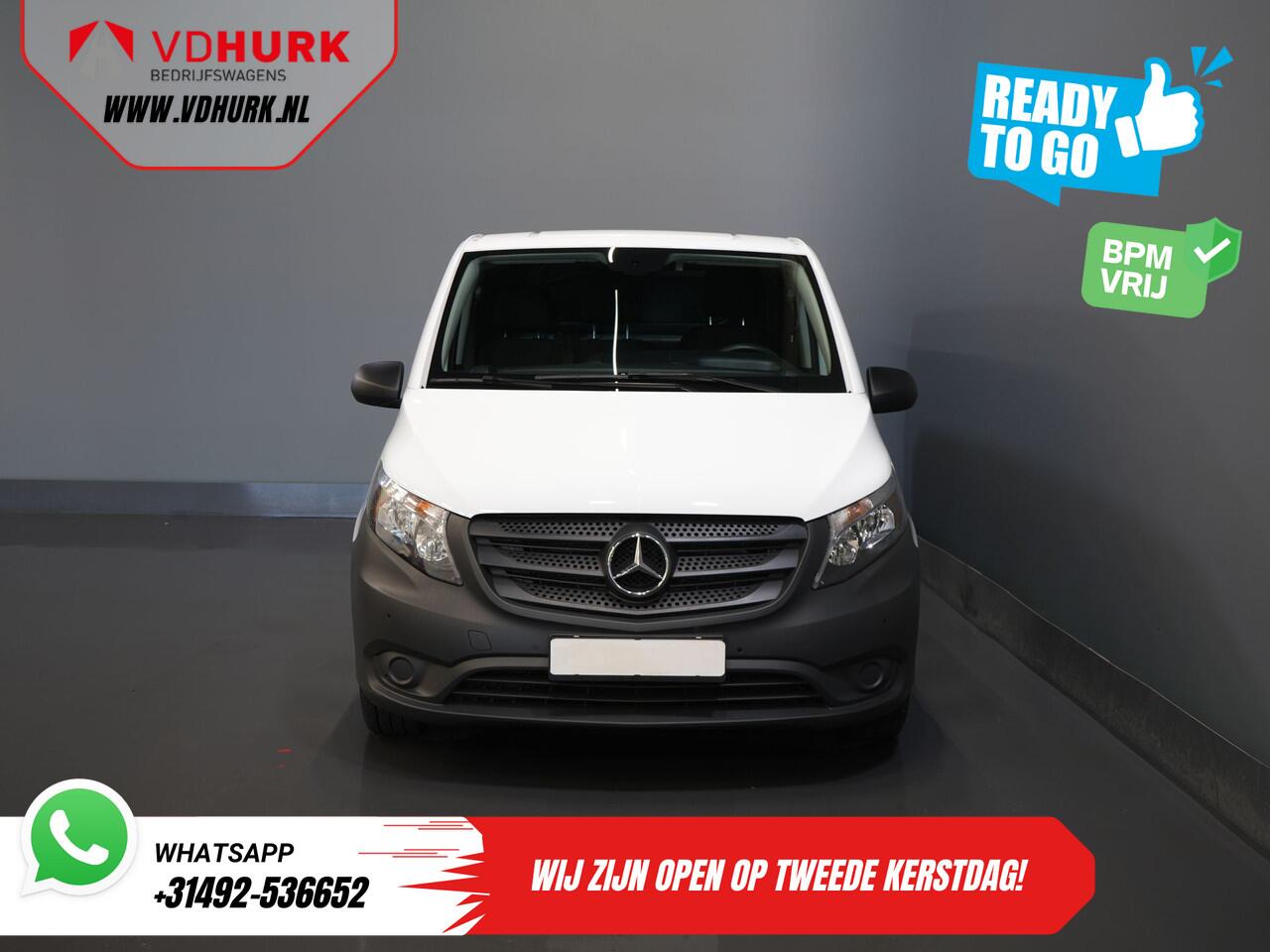 Mercedes-Benz VITO 116 CDI Aut. L3 XL BPM VRIJ! Carplay/ Stoelverw./ 270Gr. Deuren/ Cruise/ Airco/ Navi/ Camera/ PDC