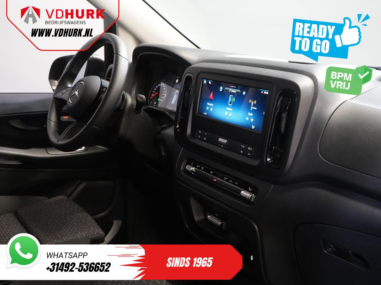 Mercedes-Benz VITO 116 CDI Aut. L3 DC Dubbel Cabine BPM VRIJ! 6 Pers./ 2xSchuifdeur/ LED/ Stoelverw./ 270Gr. Deuren/ Carplay/ Camera/ Cruise/ Trekhaak