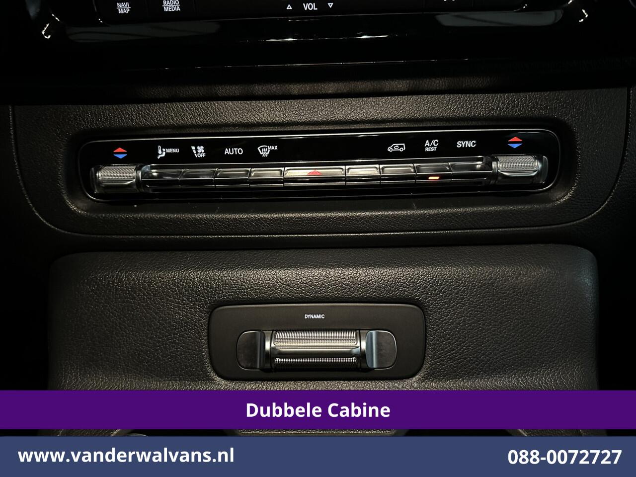 Mercedes-Benz VITO 116 CDI 164pk 9G-Tronic Automaat L2H1 Dubbele Cabine Fabrieksgarantie Euro6 Airco | 2x zijdeur | 5-Zits | 360 graden Camera LED, LM velgen, 2500kg Trekhaak, Adaptieve Cruisecontrol, Parkeersensoren, Isofix, MBUX