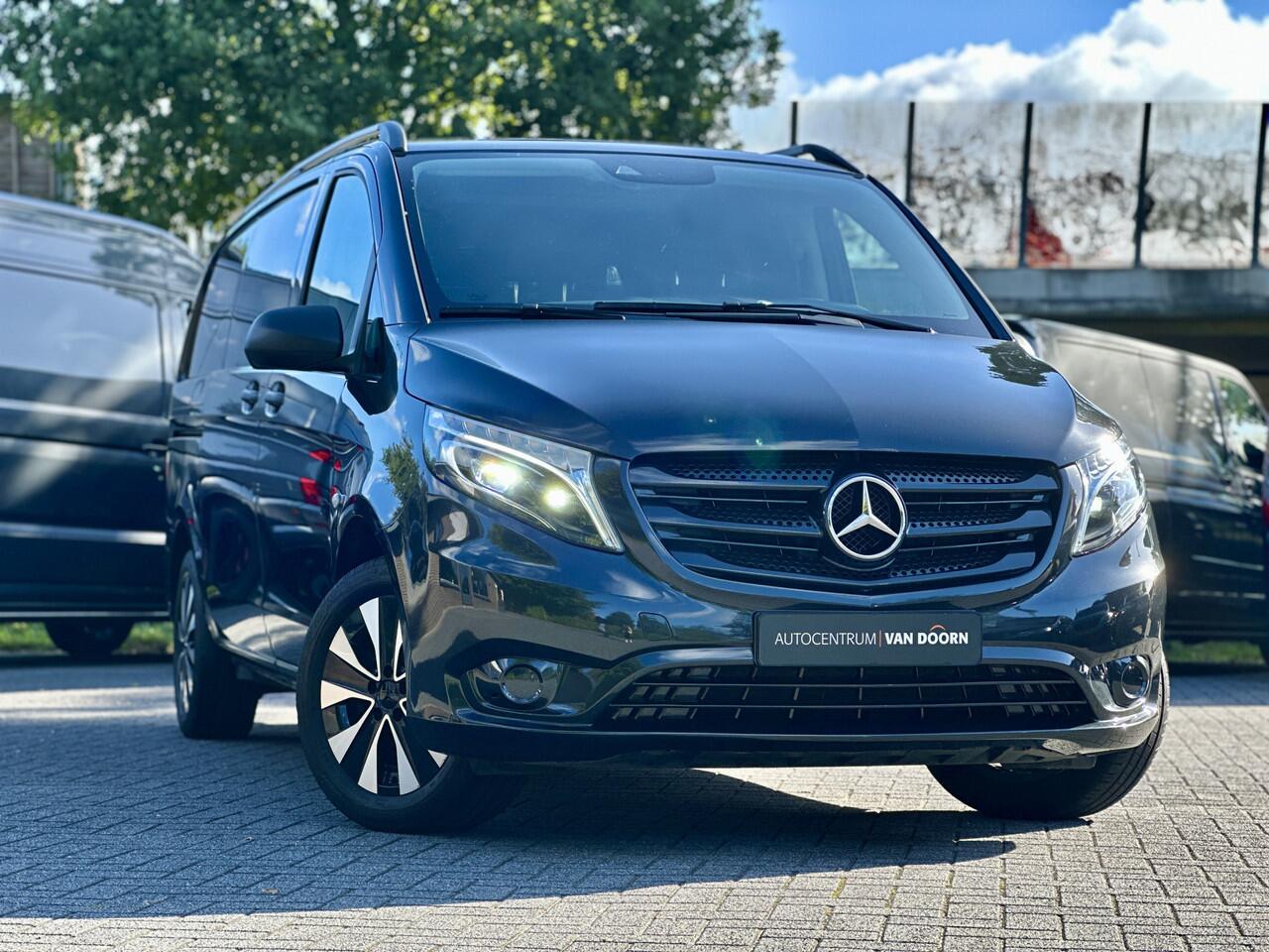 Mercedes-Benz VITO 116 CDI Lang | Automaat | Exclusive | Leer | 3-zits | Camera | Navigatie | LED | Stoelverwarming | Trekhaak | Ex btw