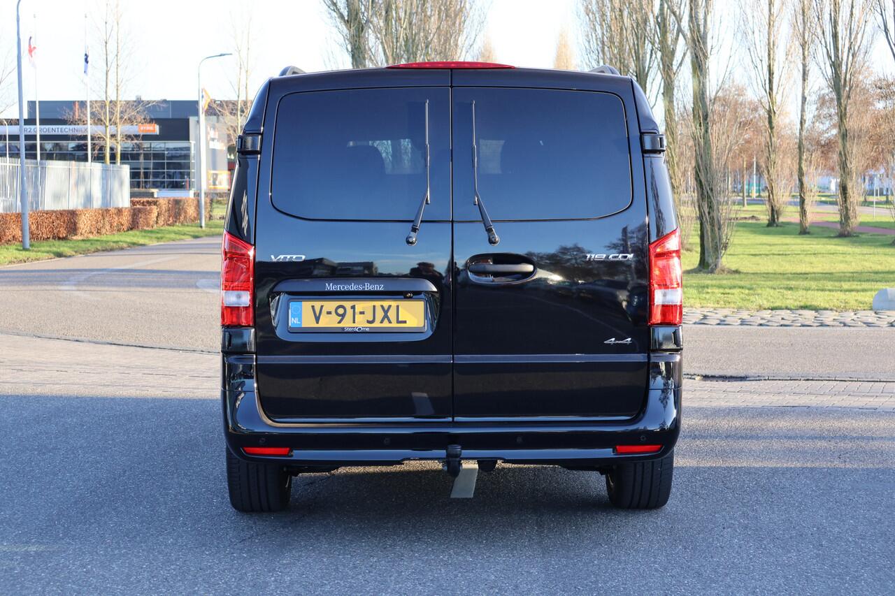 Mercedes-Benz VITO 119 CDI L3 Sportpakket l 4 x 4 l Dubbel Cabine l AIRMATIC l 360 gr Camera l 2,5t AHW | DISTRONIC | gewicht l MBUX l LEDER l Stoelverwarming l 2 x Schuifdeuren l Luchtvering l Luxe Lederen interieur l BPM VRIJ l