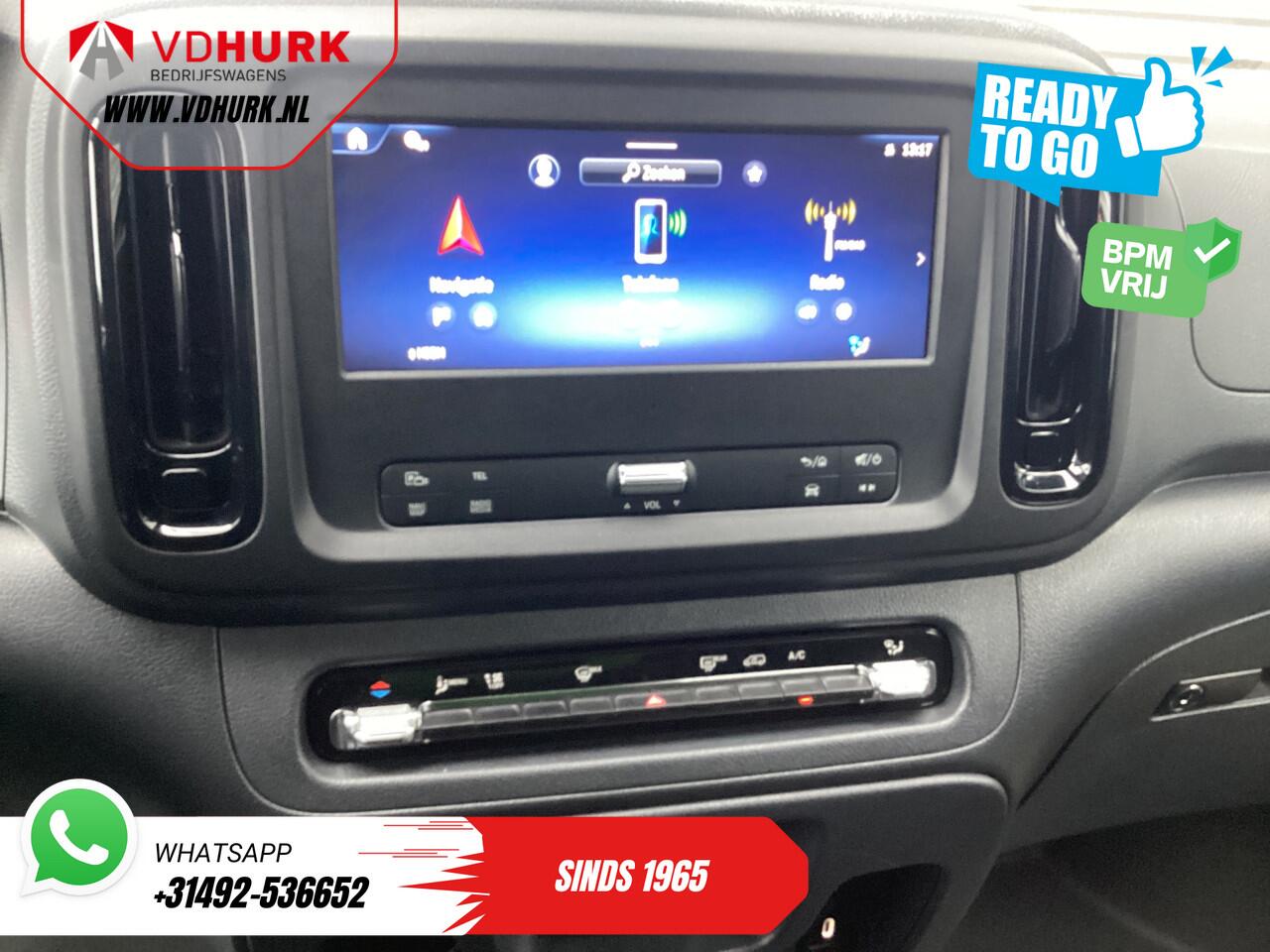 Mercedes-Benz VITO 116 CDI Aut. L3 DC Dubbel Cabine BPM VRIJ! 6 Pers./ 2xSchuifdeur/ LED/ Stoelverw./ 270Gr. Deuren/ Carplay/ Camera/ Cruise/ Trekhaak
