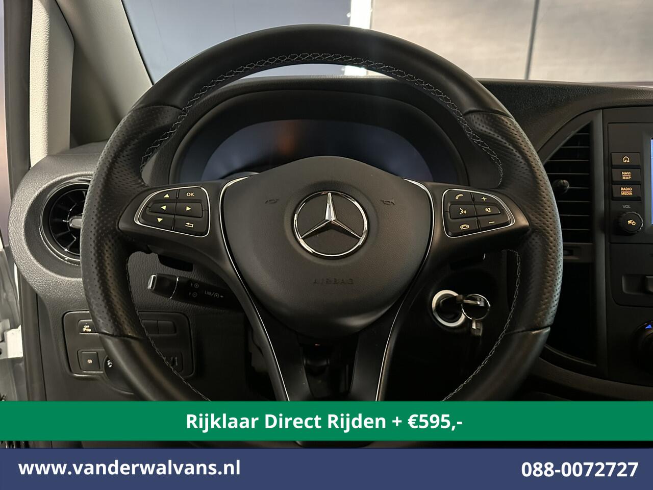 Mercedes-Benz VITO 114 CDI 136pk 9G-Tronic Automaat L3H1 Euro6 *Rijklaar direct Rijden* Airco | Camera | Apple Carplay | Android Auto Cruisecontrol, 2500kg Trekhaak, Parkeersensoren