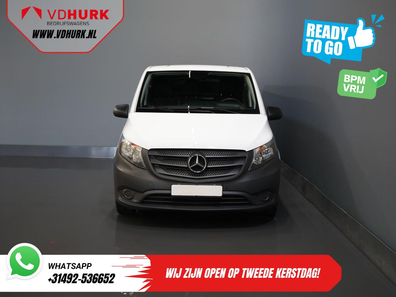 Mercedes-Benz VITO 116 CDI Aut. L3 XL BPM VRIJ! Carplay/ Stoelverw./ 270Gr. Deuren/ Cruise/ Airco/ Navi/ Camera/ PDC