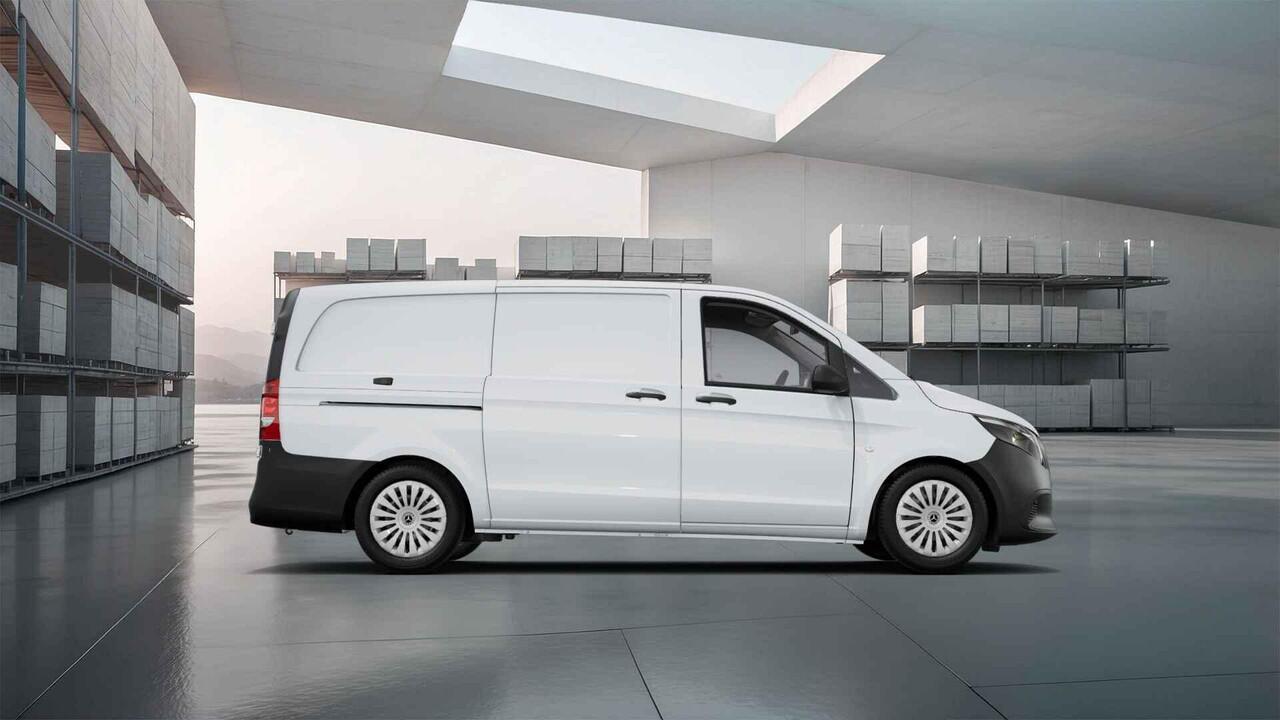 Mercedes-Benz VITO 116 CDI | L2 | AUT. | PRO | ACHTERUITRIJCAMERA | NAVIGATIE | CRUISE CONTROL | STOELVERWARMING | ACHTERDEUREN INCL. RUITEN | DODEHOEKDETECTIE | BETIMMERDE LAADRUIMTE