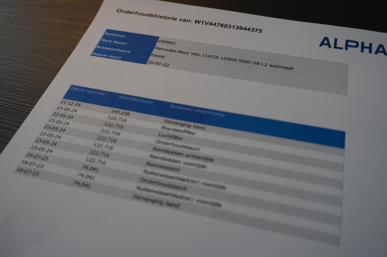 Mercedes-Benz VITO 116 CDI Lang EURO 6 - Airco - Navi - Cruise - Camera - ¤ 16.950,- Excl.