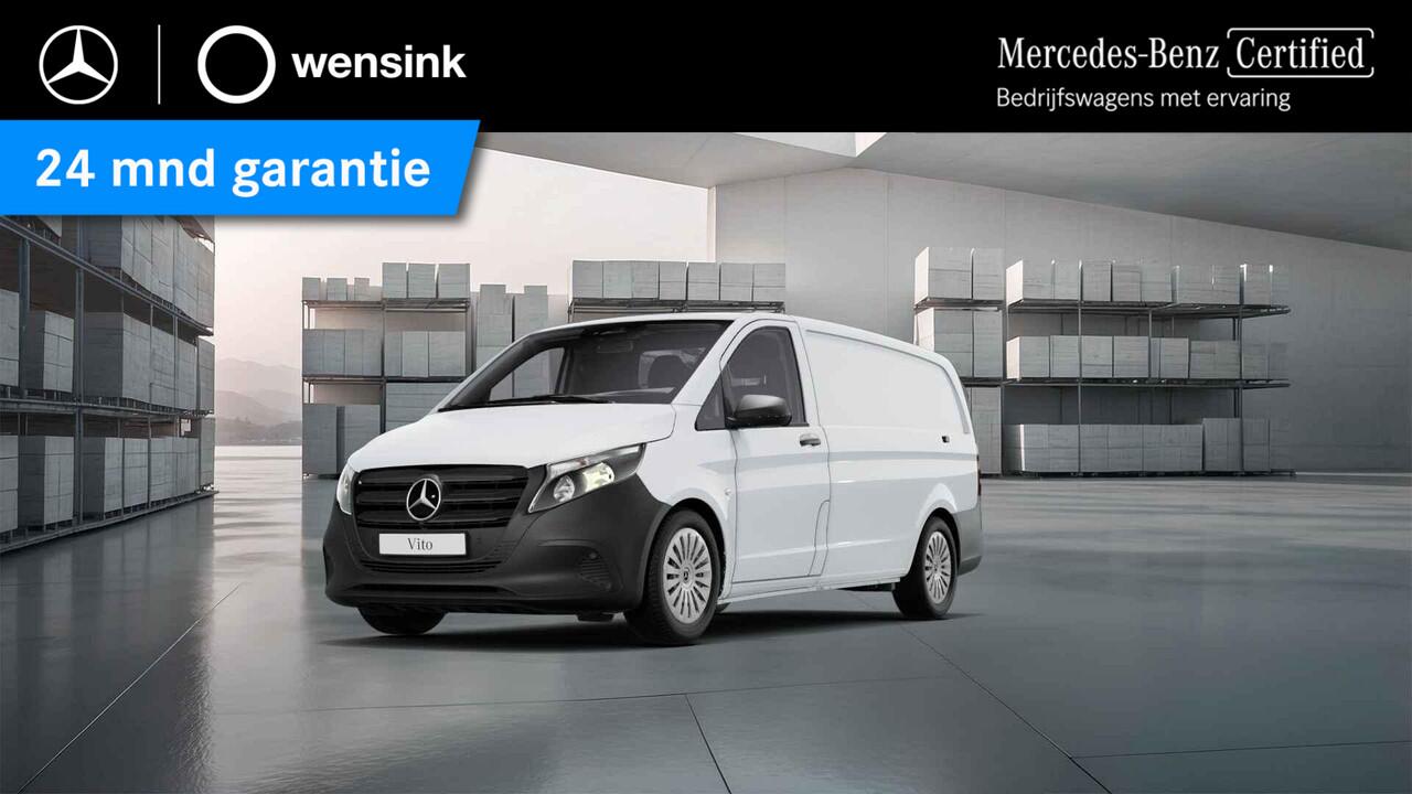 Mercedes-Benz VITO 116 CDI | L2 | AUT. | PRO | ACHTERUITRIJCAMERA | NAVIGATIE | CRUISE CONTROL | STOELVERWARMING | ACHTERDEUREN INCL. RUITEN | DODEHOEKDETECTIE | BETIMMERDE LAADRUIMTE