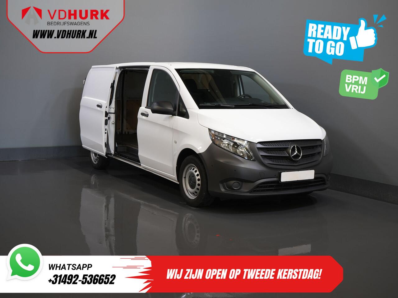 Mercedes-Benz VITO 116 CDI Aut. L3 XL BPM VRIJ! Carplay/ Stoelverw./ 270Gr. Deuren/ Cruise/ Airco/ Navi/ Camera/ PDC