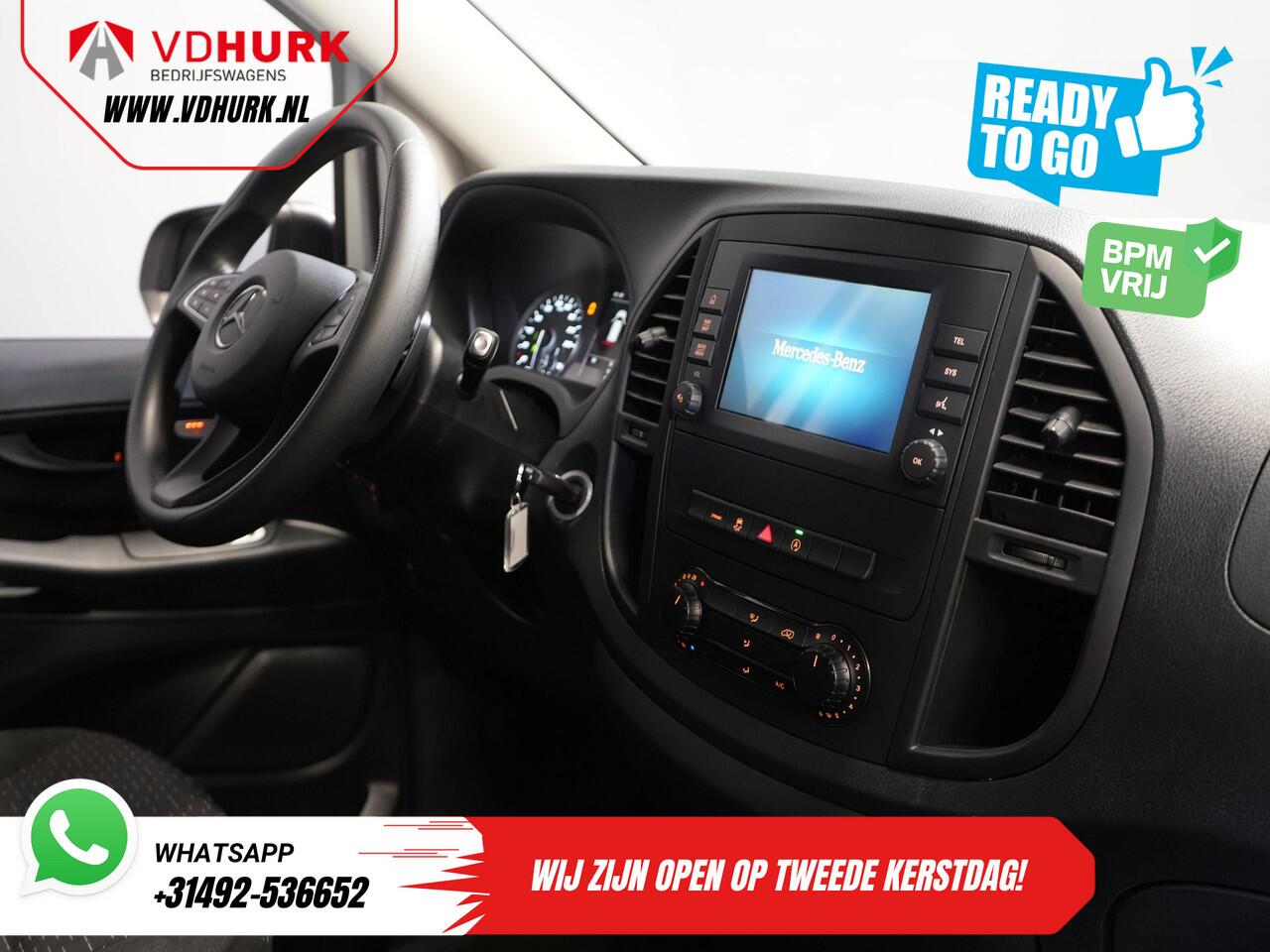 Mercedes-Benz VITO 116 CDI Aut. L3 XL BPM VRIJ! Carplay/ Stoelverw./ 270Gr. Deuren/ Cruise/ Airco/ Navi/ Camera/ PDC