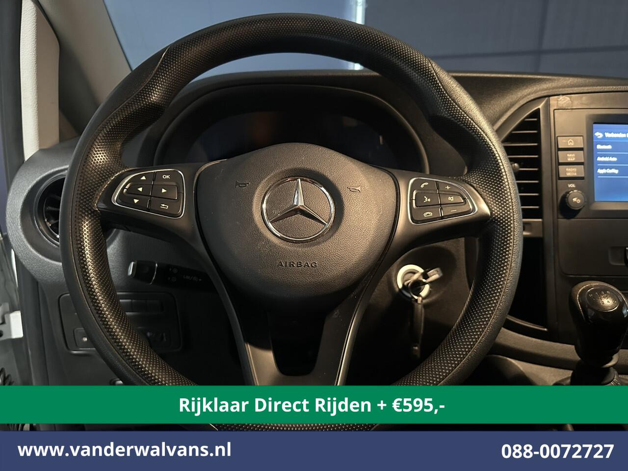 Mercedes-Benz VITO 114 CDI 136pk L2H1 Euro6 *Rijklaar Direct Rijden* Airco | Camera | Apple Carplay | Android Auto | Cruisecontrol Parkeersensoren