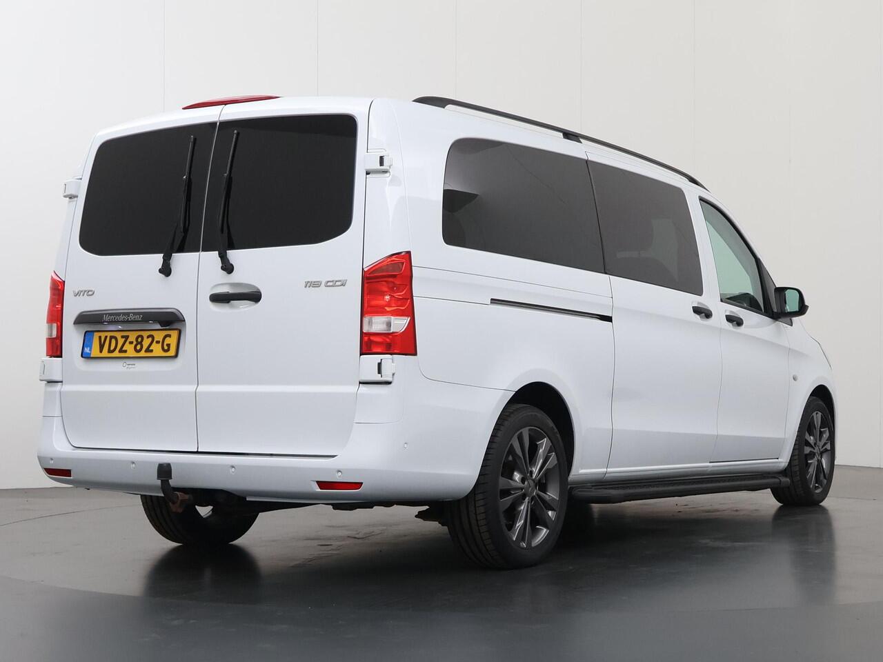 Mercedes-Benz VITO 119 CDI Aut. | L3 XL | Dubbele Cabine | Schuifdeur L+R | LED Koplampen | Lederen Bekleding | Achterdeuren | Climate Control | LM Velgen | 5-zits | Certified
