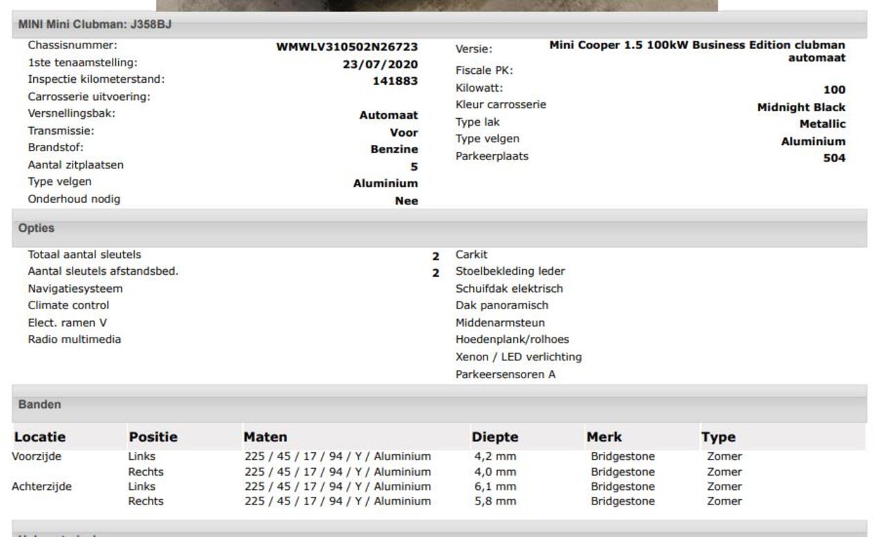 Mini COOPER CLUBMAN Mini 1.5 136Pk Automaat Edition / Panoramadak / Airco-ecc./ Navigatie / Leder / Xenon / Apk 08-2026