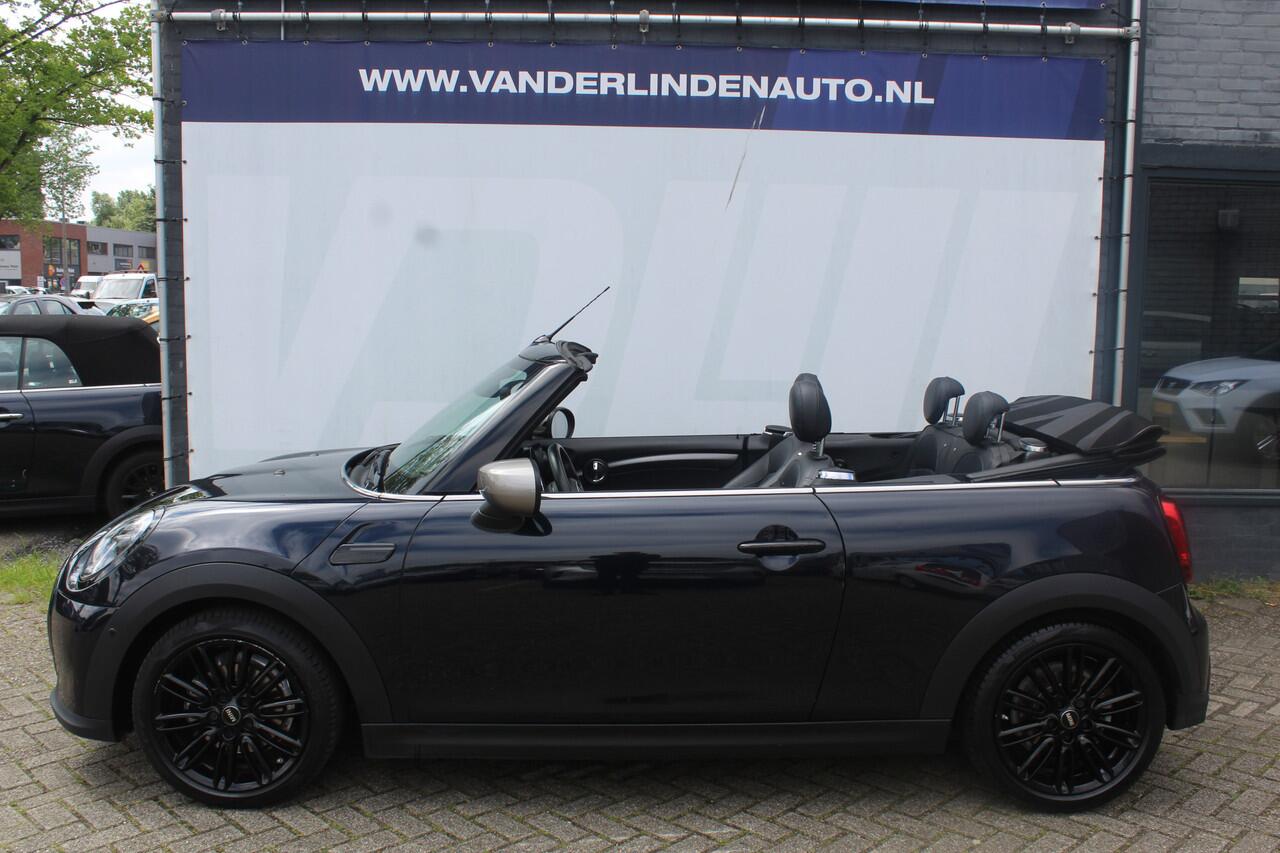 Mini COOPER Mini Cabrio 1.5 Rockingham GT EditionSidewalk Edition Head-up display l Lendesteun verstelbaar l Premium pakket l Stoelverwarming l Keyless entry VDL auto