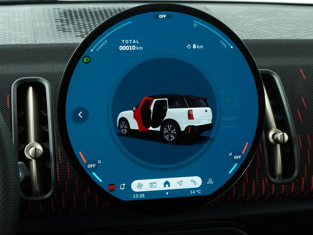 Mini COUNTRYMAN C JCW Trim | Pakket XL |Glazen Panoramadak|Trekhaak|Achteruitrijcamera|Head up display|