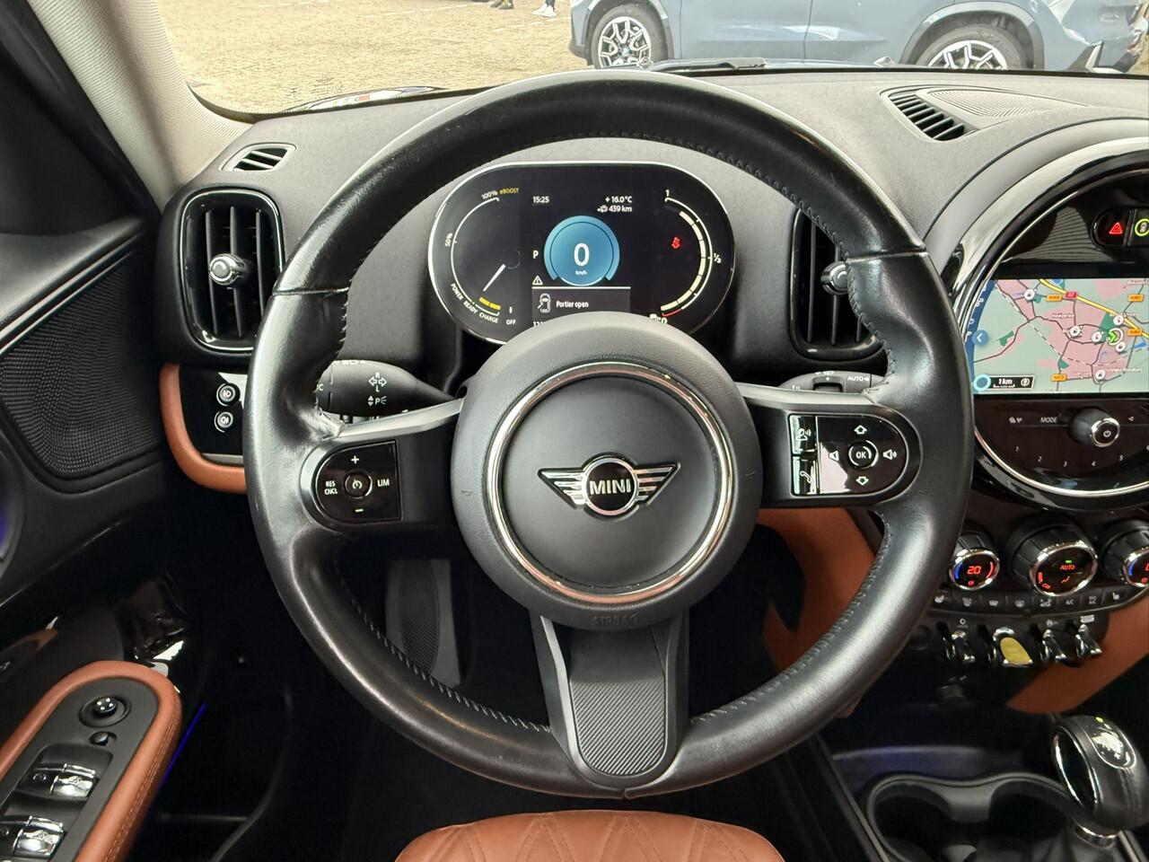 Mini COUNTRYMAN Mini 2.0 Cooper S E ALL4 Classic Leer Cruise Control Navigatie Carplay PDC Stoelverwarming Voorruitverwarming
