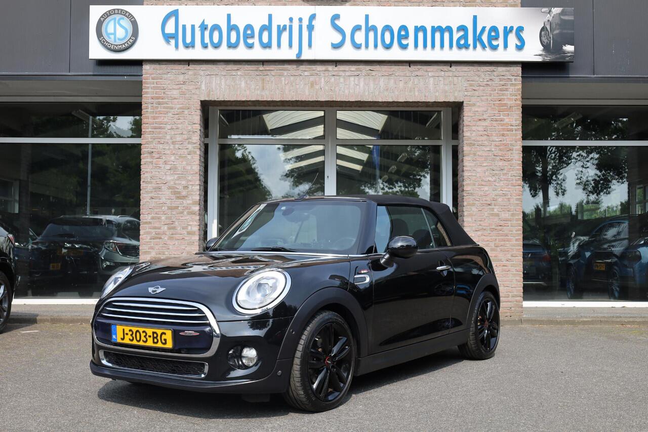 Mini John Cooper Works Mini Cabrio 1.5 JCW Chili HARMAN&KARDON STOELVERW. HALFLEER NAVI CRUISE CLIMA VOICE 2xPDC 17''LMV WINDSCHERM SFEERVERL.