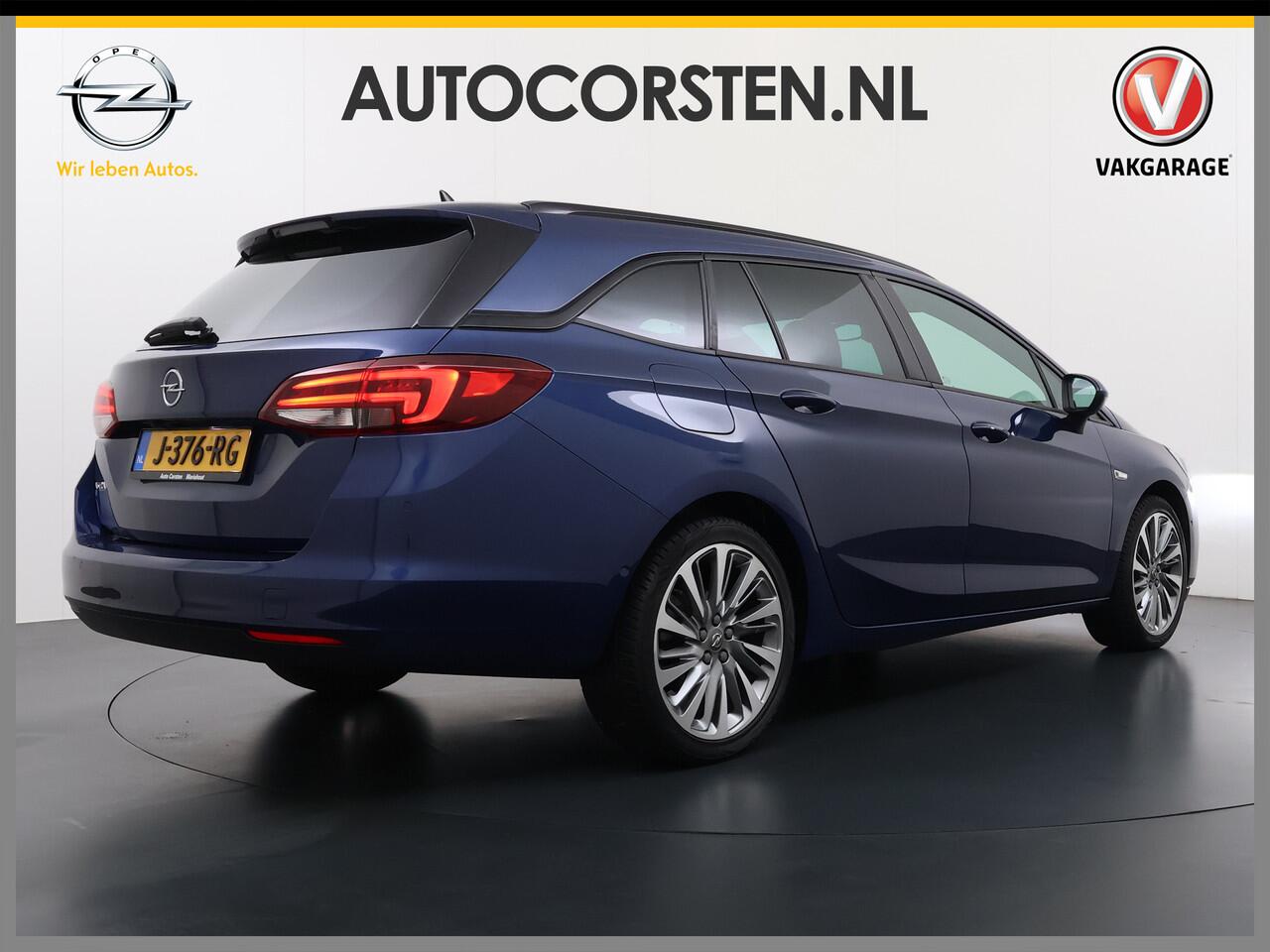 Opel ASTRA Sports Tourer 1.2T Leer/Alcantara Led-Matrix Navi Camera Park-Assist + PDC-a+v Innovation Bose®-Hifi Apple Carplay Android Keyless Dual-Ecc Elegance AGR-Comfort-Stoel+Stuur+Voorruitverwarming Elek.Achterklep Pdc Lane Assist DAB Regen-Lichtsensor Bordherke