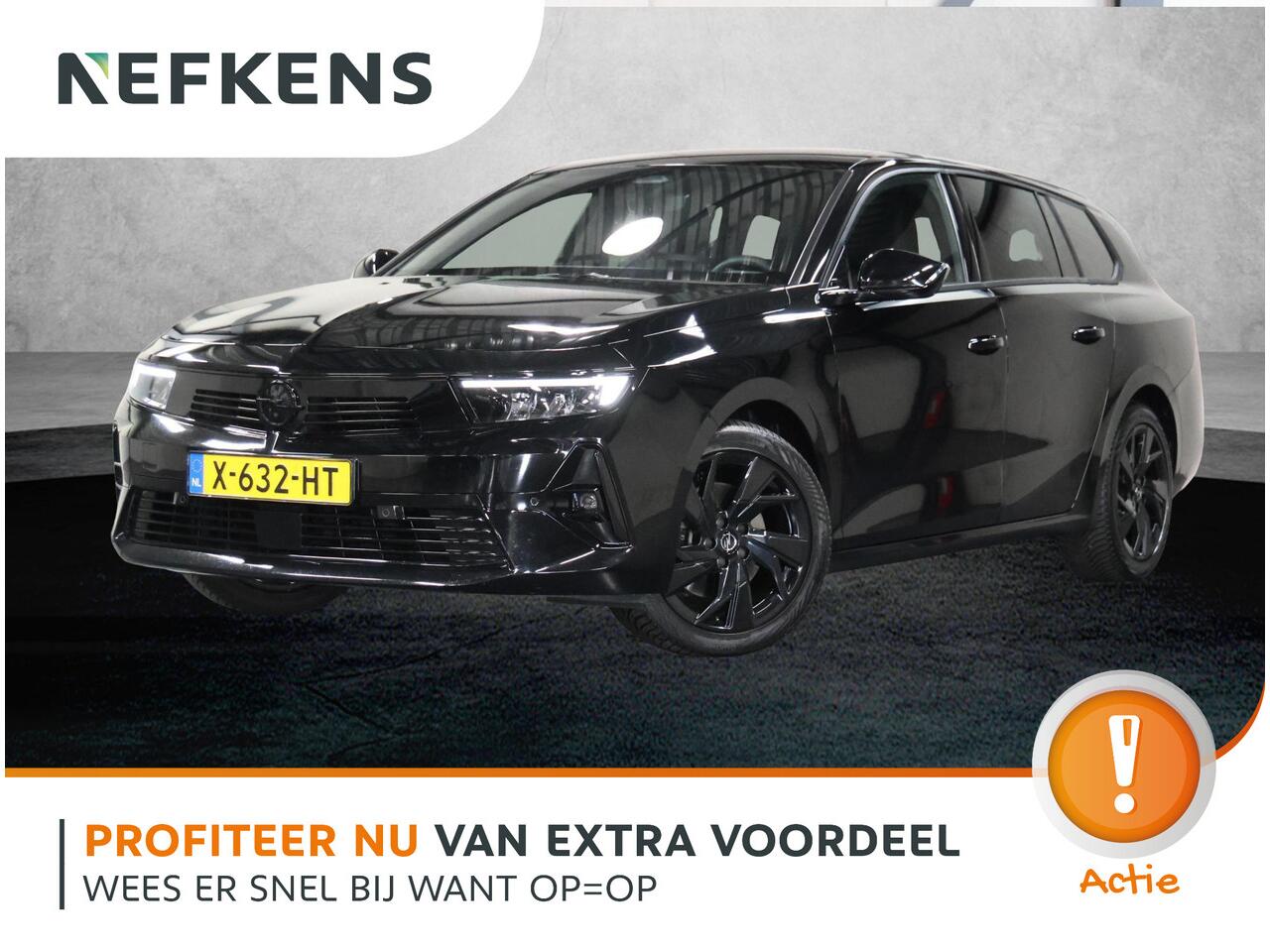 Opel ASTRA Sports Tourer 1.2 130PK Level 4 | AUTOMAAT | AppleCarPlay/AndroidAuto | Alcantara | 360°Camera | Keyless Entry&Start | Navigatie | Stoel/Stuur verwarmd | AGR Stoelen | Adaptive Cruise Control | Black Edition! |