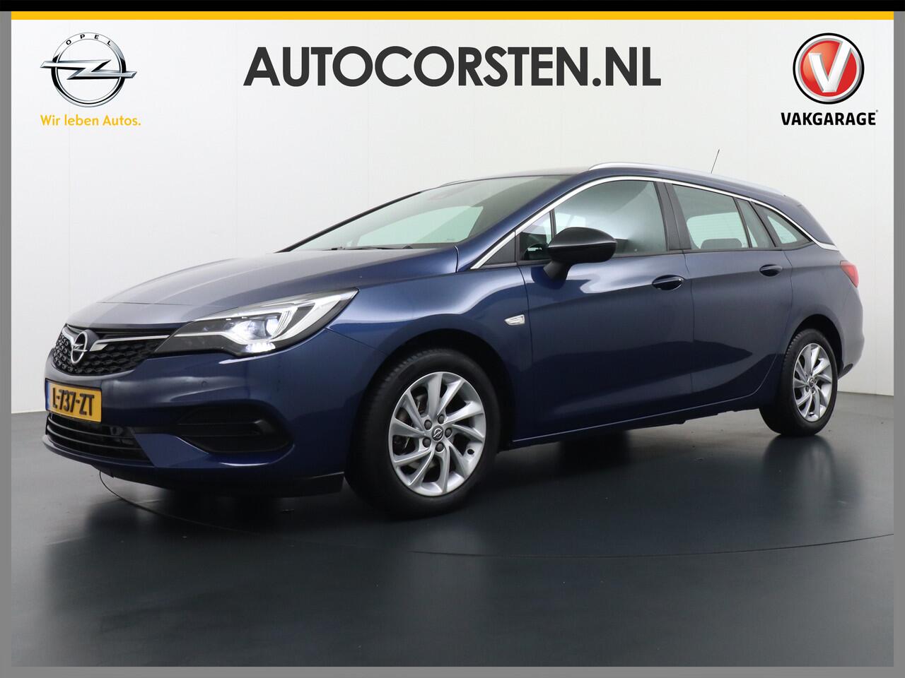 Opel ASTRA Sports Tourer 1.4T 145pk Navi Camera Lane-dep. Keyless 1/2Leer CruiseControl Led Bluetooth Pdc Apple/Android Aut.Verlichting Isofix Elek.Ramen Ecc Tel. Usb 16''LM Business Elegance