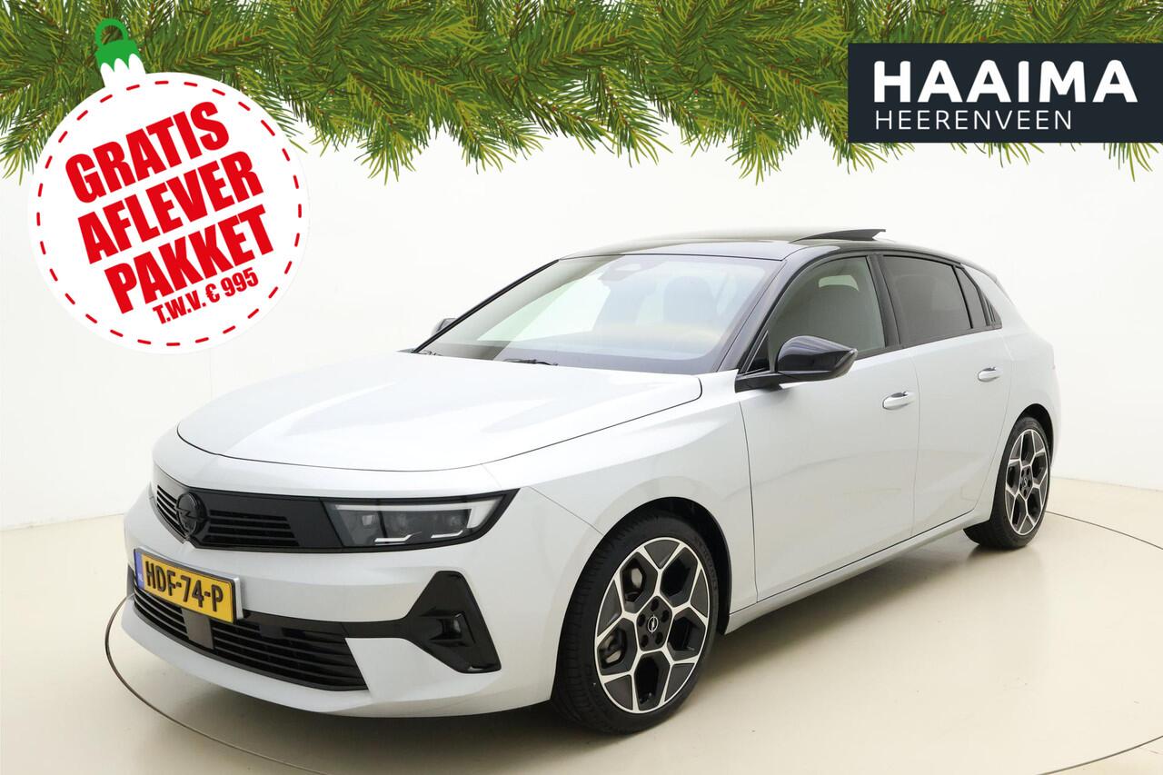 Opel ASTRA 1.2 Turbo 145pk Hybrid Automaat Ultimate | Navigatie | Alcantara bekleding | Camera | Head-up Display | Keyless | Panoramadak | Stoel- en stuurverwarming| 18" Lichtmetalen velgen