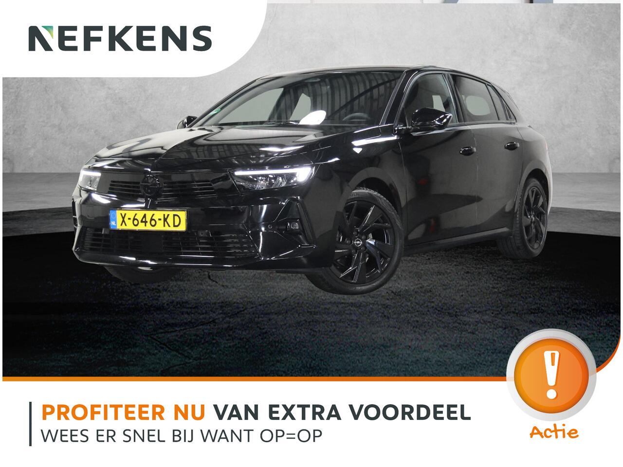 Opel ASTRA 1.2 130PK Turbo GS | AUTOMAAT | AppleCarPlay/AndroidAuto | 360° Camera | Keyless entry & Start | Stoel/Stuur verwarmd | AGR Bestuurdersstoel | Adaptive Cruise Control | Black Edition! |