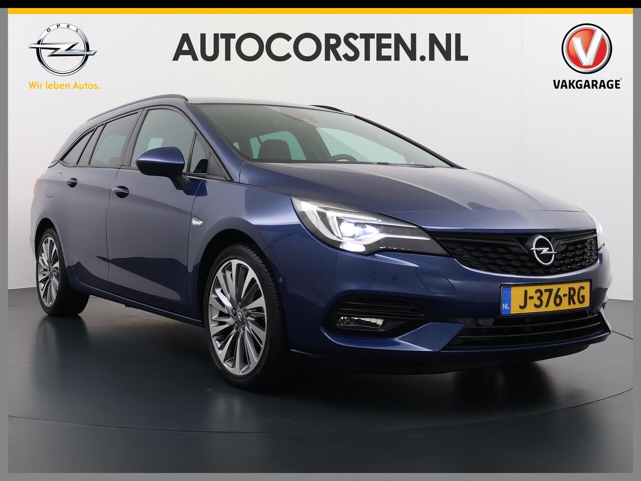 Opel ASTRA Sports Tourer 1.2T Leer/Alcantara Led-Matrix Navi Camera Park-Assist + PDC-a+v Innovation Bose®-Hifi Apple Carplay Android Keyless Dual-Ecc Elegance AGR-Comfort-Stoel+Stuur+Voorruitverwarming Elek.Achterklep Pdc Lane Assist DAB Regen-Lichtsensor Bordherke