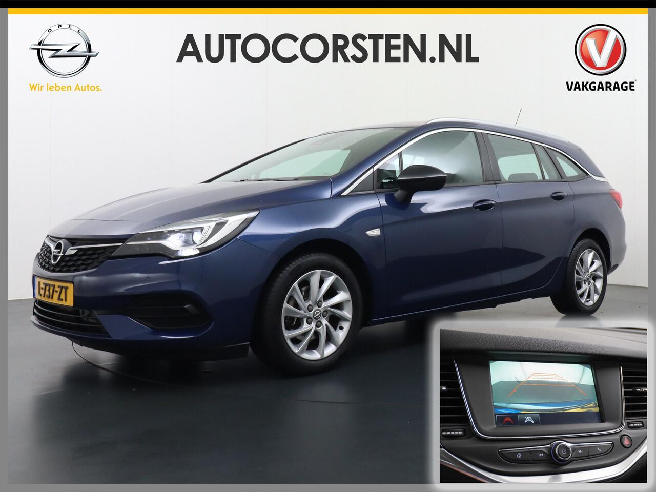 Opel ASTRA Sports Tourer 1.4T 145pk Navi Camera Lane-dep. Keyless 1/2Leer CruiseControl Led Bluetooth Pdc Apple/Android Aut.Verlichting Isofix Elek.Ramen Ecc Tel. Usb 16''LM Business Elegance