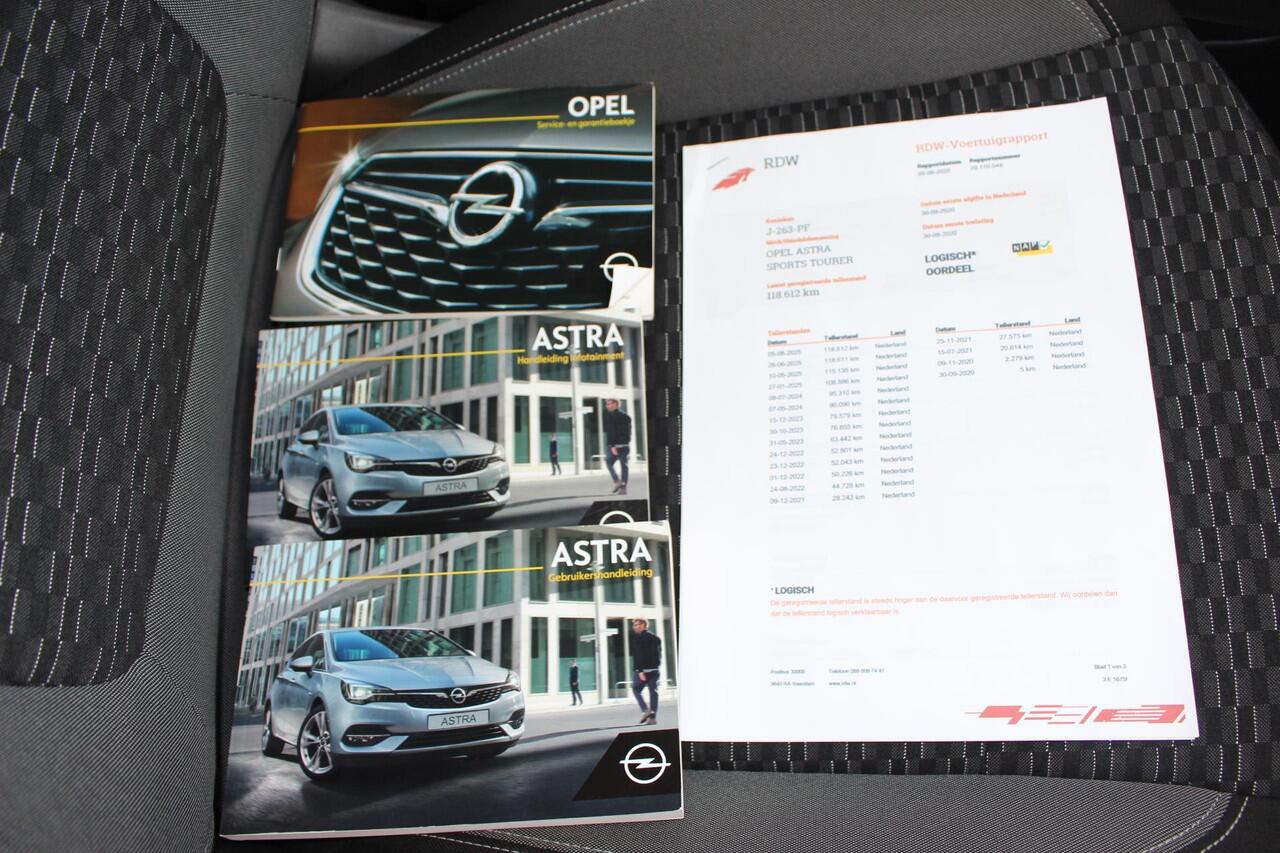Opel ASTRA Sports Tourer 1.2 Edition 131PK , AGR stoel,carplay android, Navi, Camera, climate + cruise control,1e eigenaar.