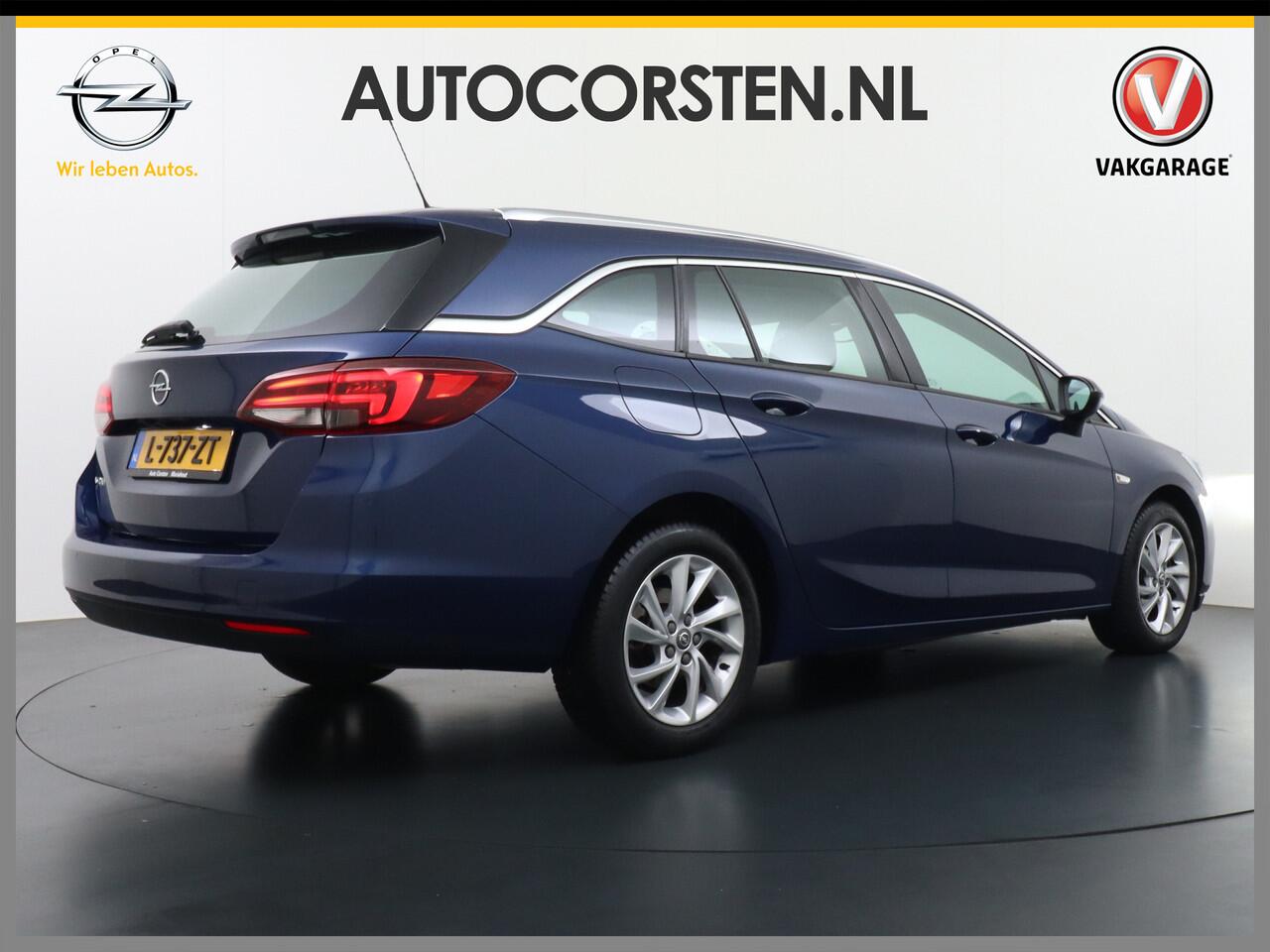 Opel ASTRA Sports Tourer 1.4T 145pk Navi Camera Lane-dep. Keyless 1/2Leer CruiseControl Led Bluetooth Pdc Apple/Android Aut.Verlichting Isofix Elek.Ramen Ecc Tel. Usb 16''LM Business Elegance