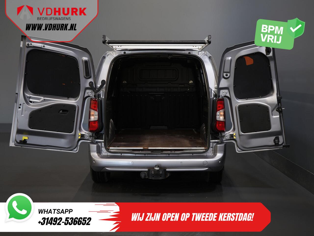 Opel COMBO Combo-e L2 50 kWh 135 pk 315km WLTP BPM VRIJ! Snellader/ Carplay/ Climate/ Imperiaal/ Cruise/ Head-up/ Stoel+Stuurverw./ Trekhaak