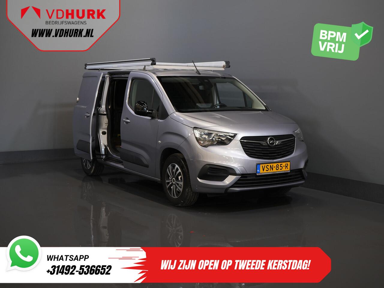 Opel COMBO Combo-e L2 50 kWh 135 pk 315km WLTP BPM VRIJ! Snellader/ Carplay/ Climate/ Imperiaal/ Cruise/ Head-up/ Stoel+Stuurverw./ Trekhaak