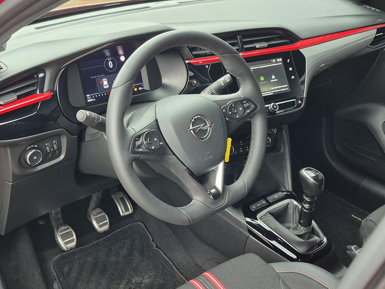 Opel CORSA 1.2 Level 4 GS 100PK | Two Tone | Zwarte Velgen | Navigatie via Apple Carplay of Android Auto | Dode Hoek Bewaking | Camera | Pakeersensoren voor en achter |