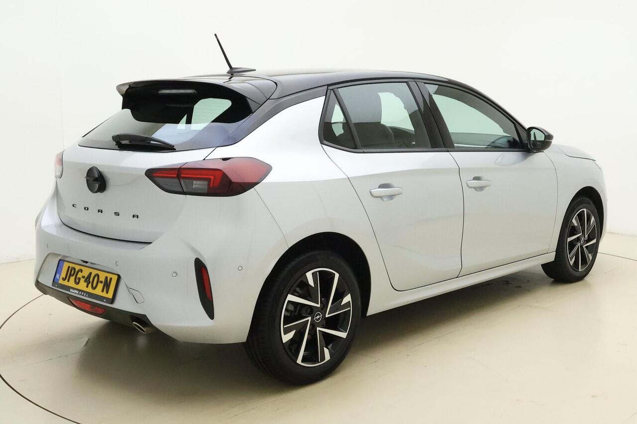 Opel CORSA 1.2 Turbo Hybrid GS Automaat | Navigatie via Carplay | Camera | Stoel & Stuurverwarming | Parkeersensoren | Lichtmetalen velgen | Zwart dak