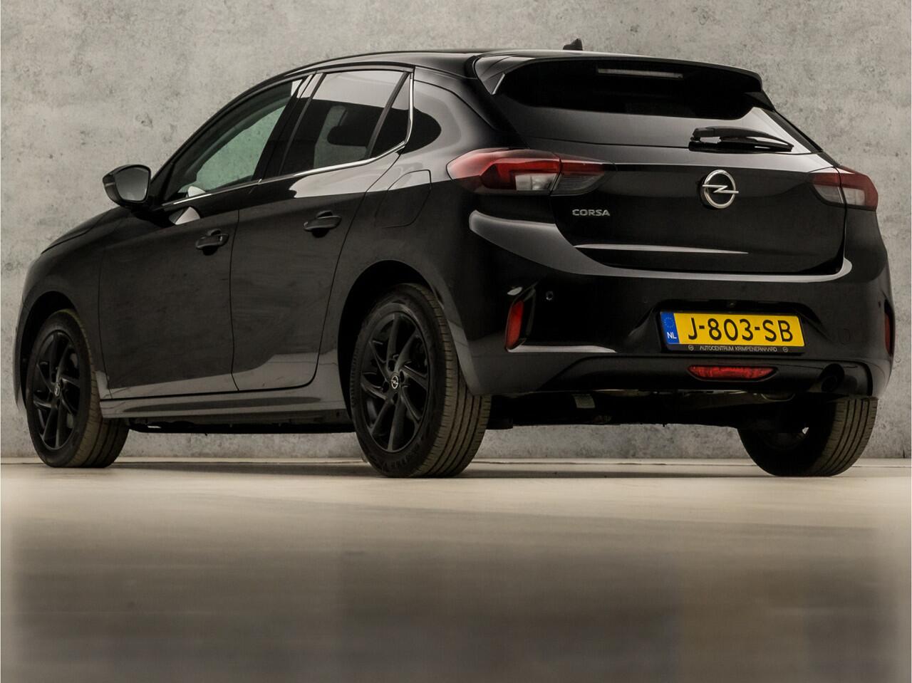 Opel CORSA 1.2 Elegance Black Edition (APPLE CARPLAY, STUUR/STOEL VERWARMING, GROOT NAVI, CAMERA, LEDER, ELEKTRISCHE STOELEN, MASSAGE STOELEN, LED KOPLAMPEN, GETINT GLAS, NIEUWSTAAT)