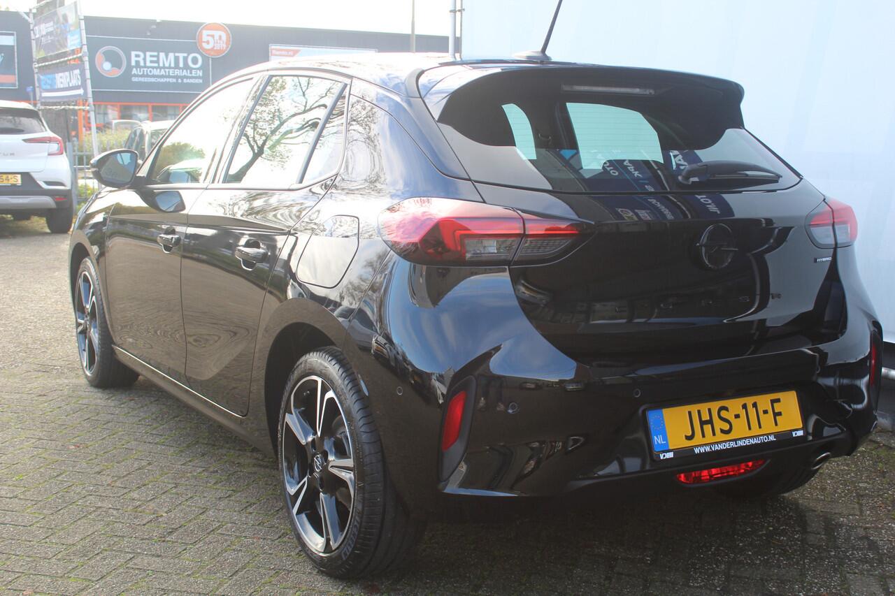 Opel CORSA 1.2 Turbo Hybrid GS Dodehoek detectie l Apple carplay / Android auto l Parkeercamera achter l Parkeersensoren voor en achter l Lane assist l VDL auto