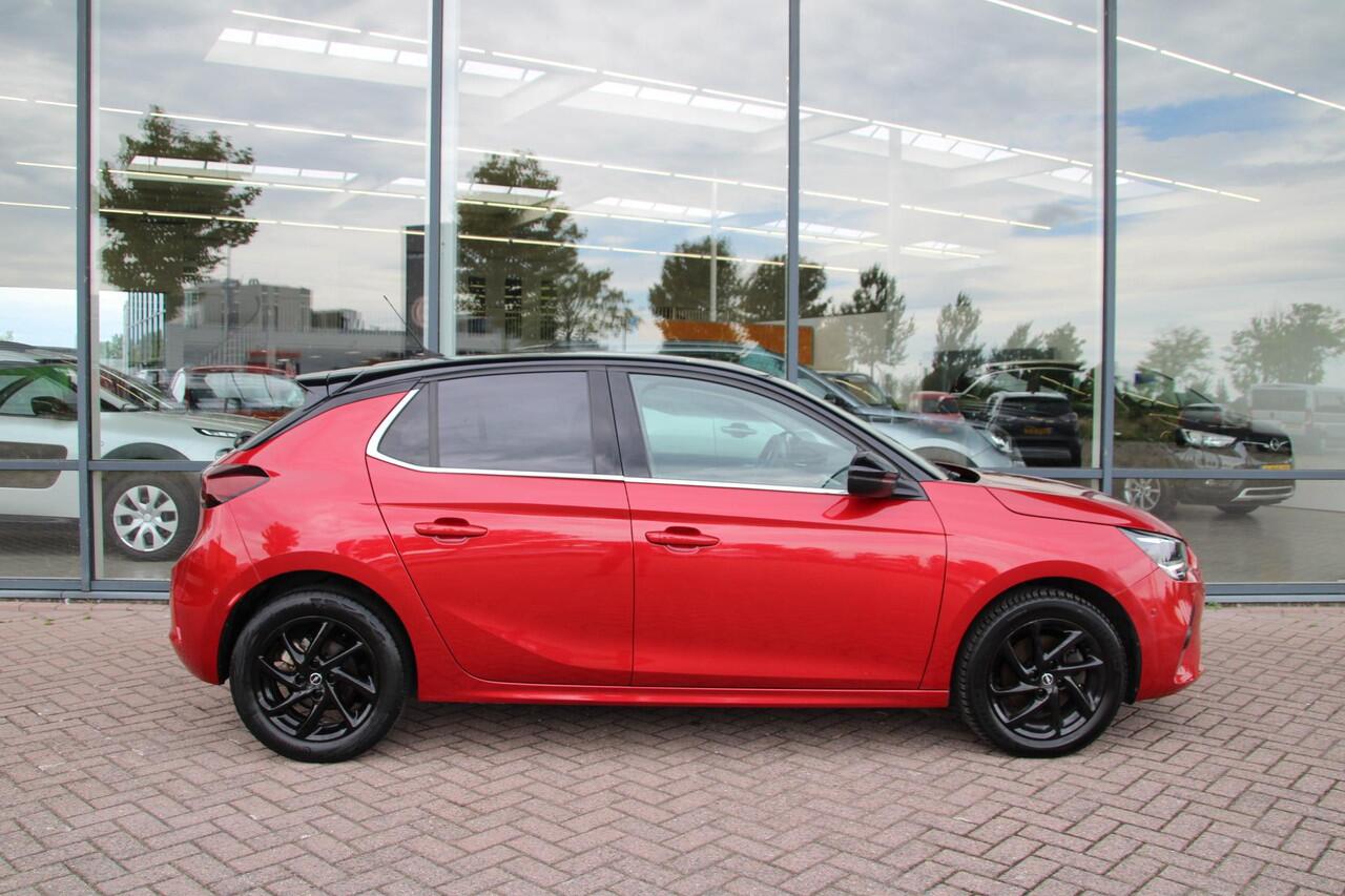 Opel CORSA 1.2 Turbo 100pk Elegance Airco Camera Carplay PDC V+A Zwart dak