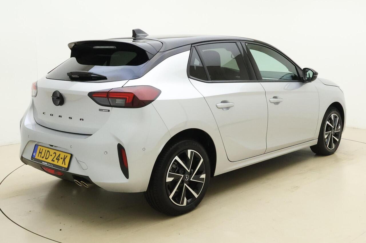 Opel CORSA 145 pk Turbo Hybrid GS | Camera | Keyless | Navigatie | Privat Glass | ECC | Zwart Dak | Apple Carplay / Android Auto |