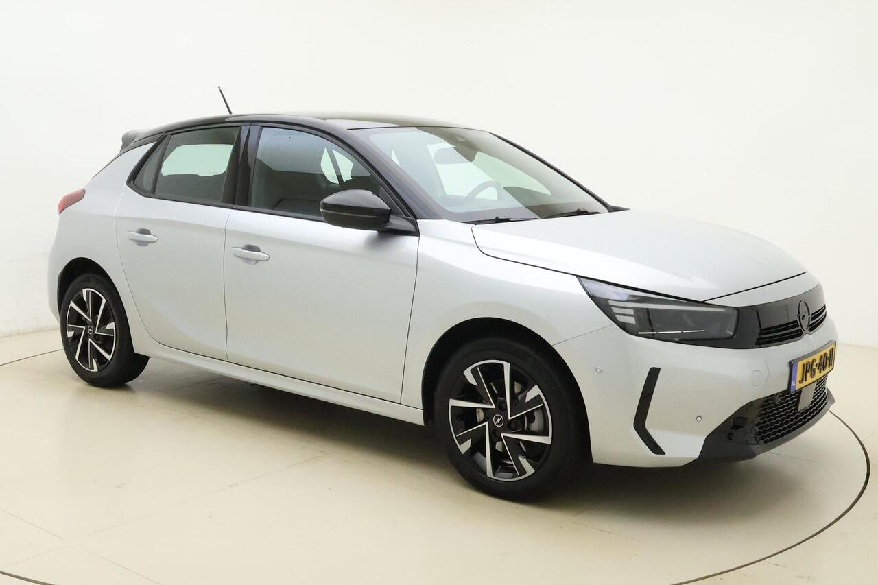 Opel CORSA 1.2 Turbo Hybrid GS Automaat | Navigatie via Carplay | Camera | Stoel & Stuurverwarming | Parkeersensoren | Lichtmetalen velgen | Zwart dak