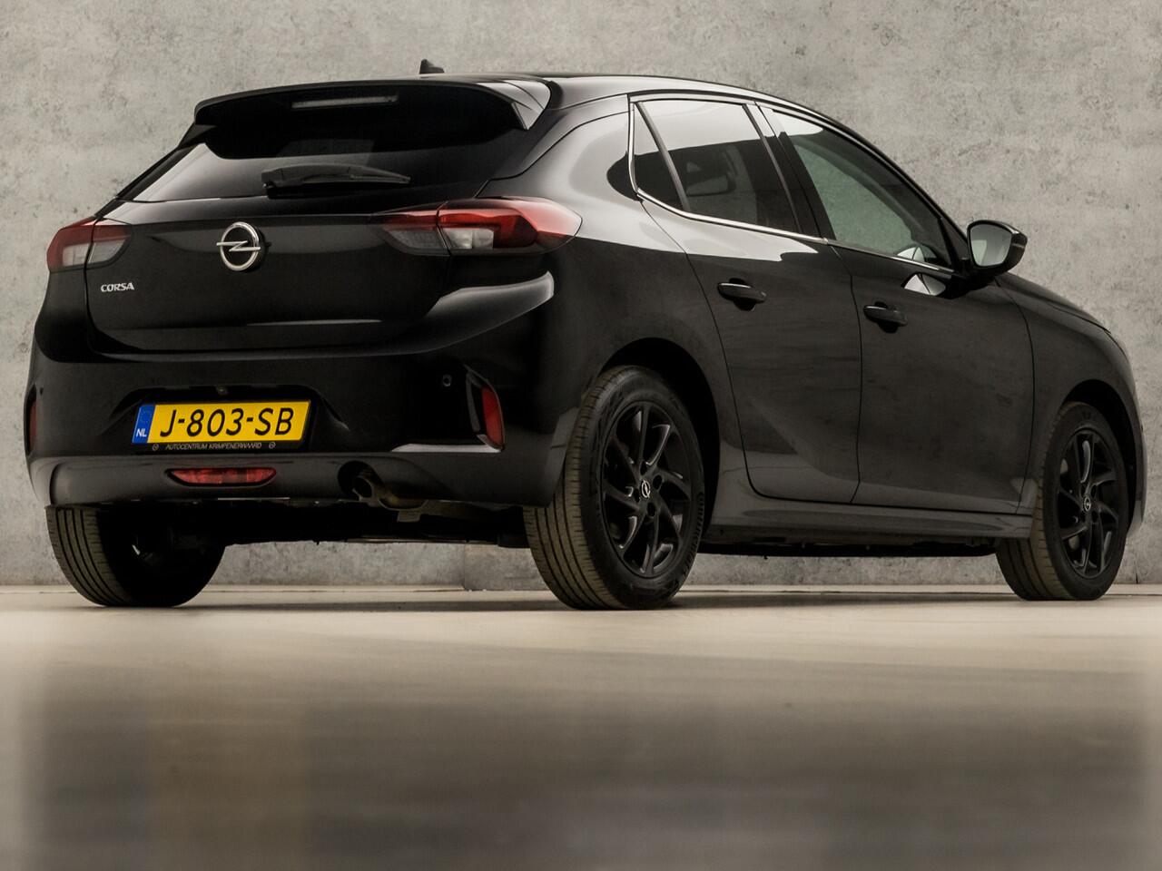 Opel CORSA 1.2 Elegance Black Edition (APPLE CARPLAY, STUUR/STOEL VERWARMING, GROOT NAVI, CAMERA, LEDER, ELEKTRISCHE STOELEN, MASSAGE STOELEN, LED KOPLAMPEN, GETINT GLAS, NIEUWSTAAT)