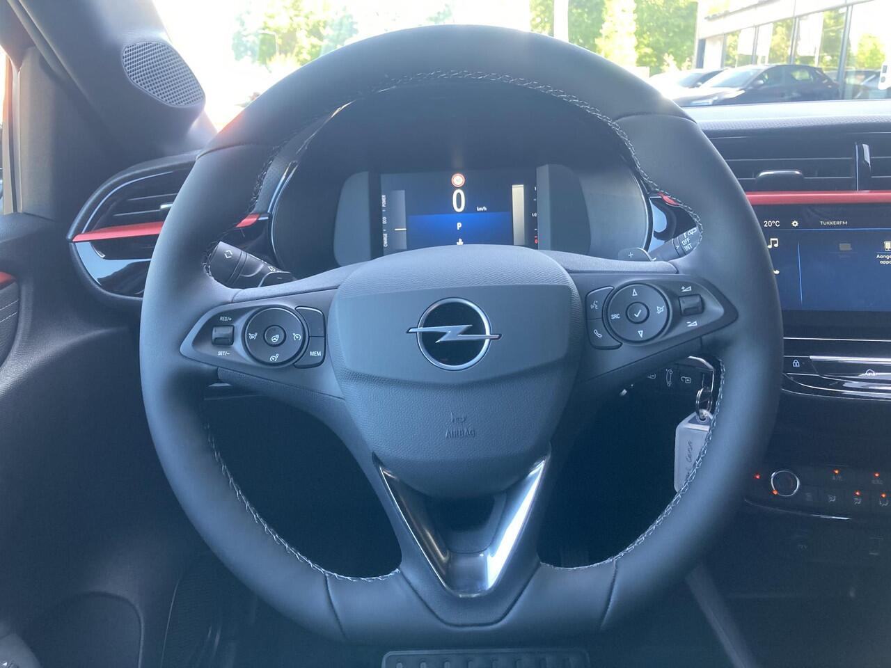Opel CORSA 1.2 Turbo 110pk Hybrid Automaat Yes | Navi via Apple Carplay / Android Auto | Cruise control | LED koplampen | Parkeersensoren | Sportstoelen | Stoel- en Stuurverwarming | Zwart dak