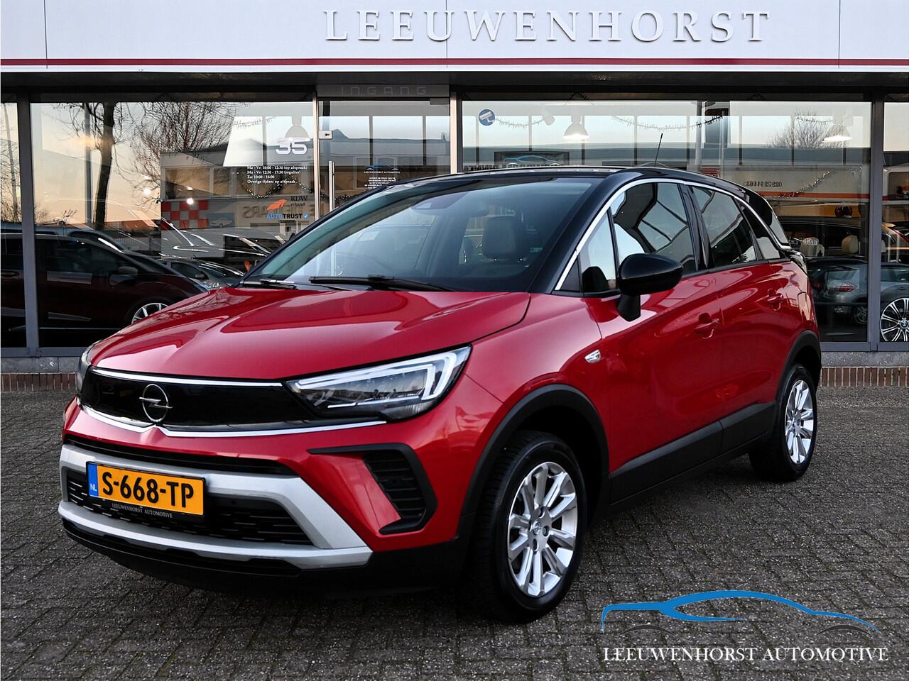 Opel Crossland 1.2 Turbo Elegance automaat, camera, clima, cruise, half leer, stoelverwarming, Apple Carplay