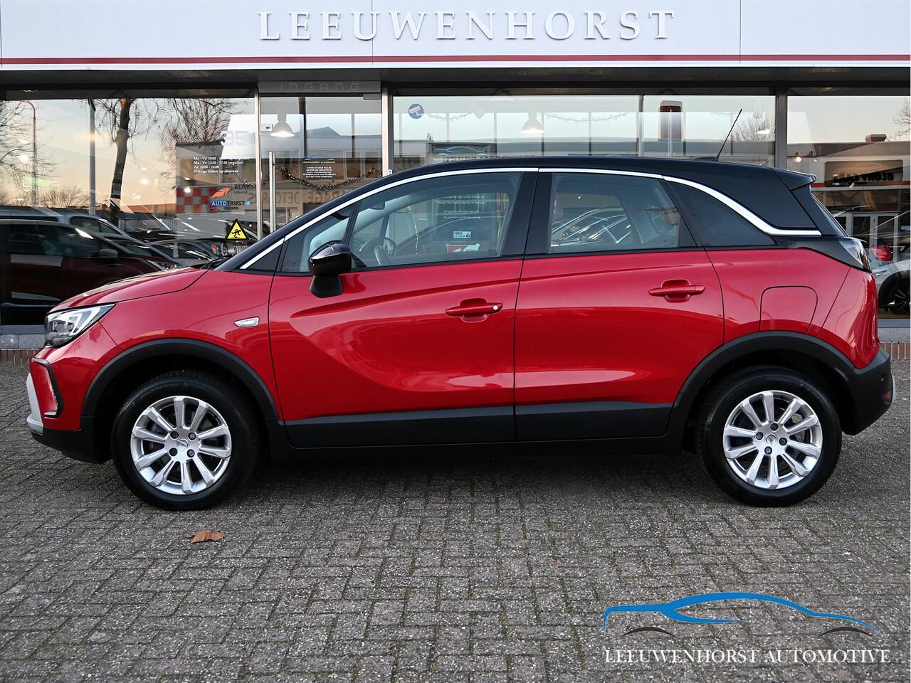 Opel Crossland 1.2 Turbo Elegance automaat, camera, clima, cruise, half leer, stoelverwarming, Apple Carplay