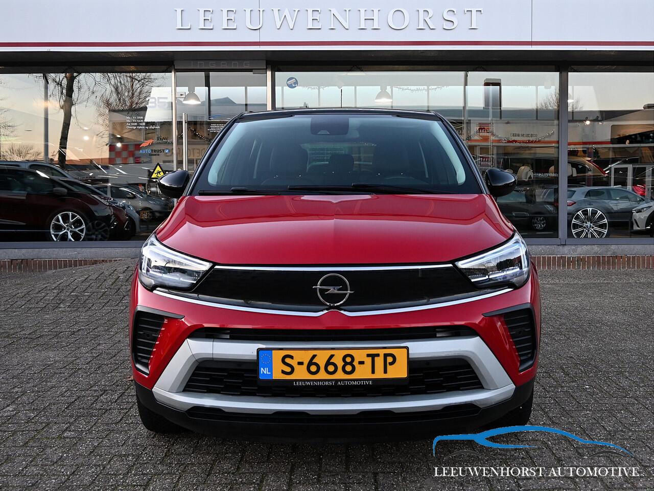 Opel Crossland 1.2 Turbo Elegance automaat, camera, clima, cruise, half leer, stoelverwarming, Apple Carplay