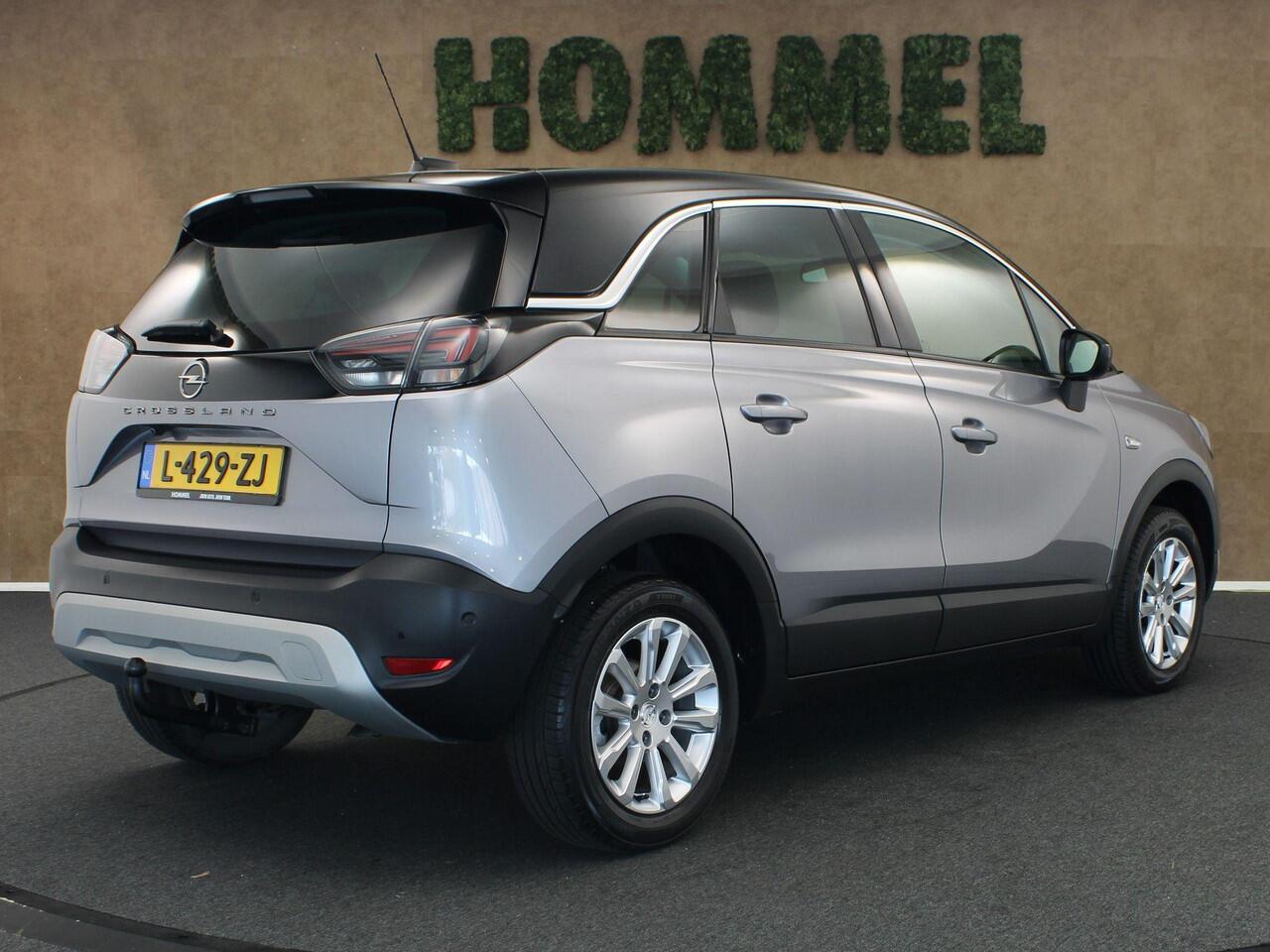 Opel Crossland 1.2 Turbo Elegance - ORIGINEEL NEDERLANDSE AUTO - VASTE TREKHAAK 840KG GEREMD TREKGEWICHT - PARKEERSENSOREN VOOR EN ACHTER - 360 GRADEN CAMERA - DODEHOEK DETECTIE - STUUR EN STOELVERWARMING - NAVIGATIE - APPLE CARPLAY/ ANDROID AUTO