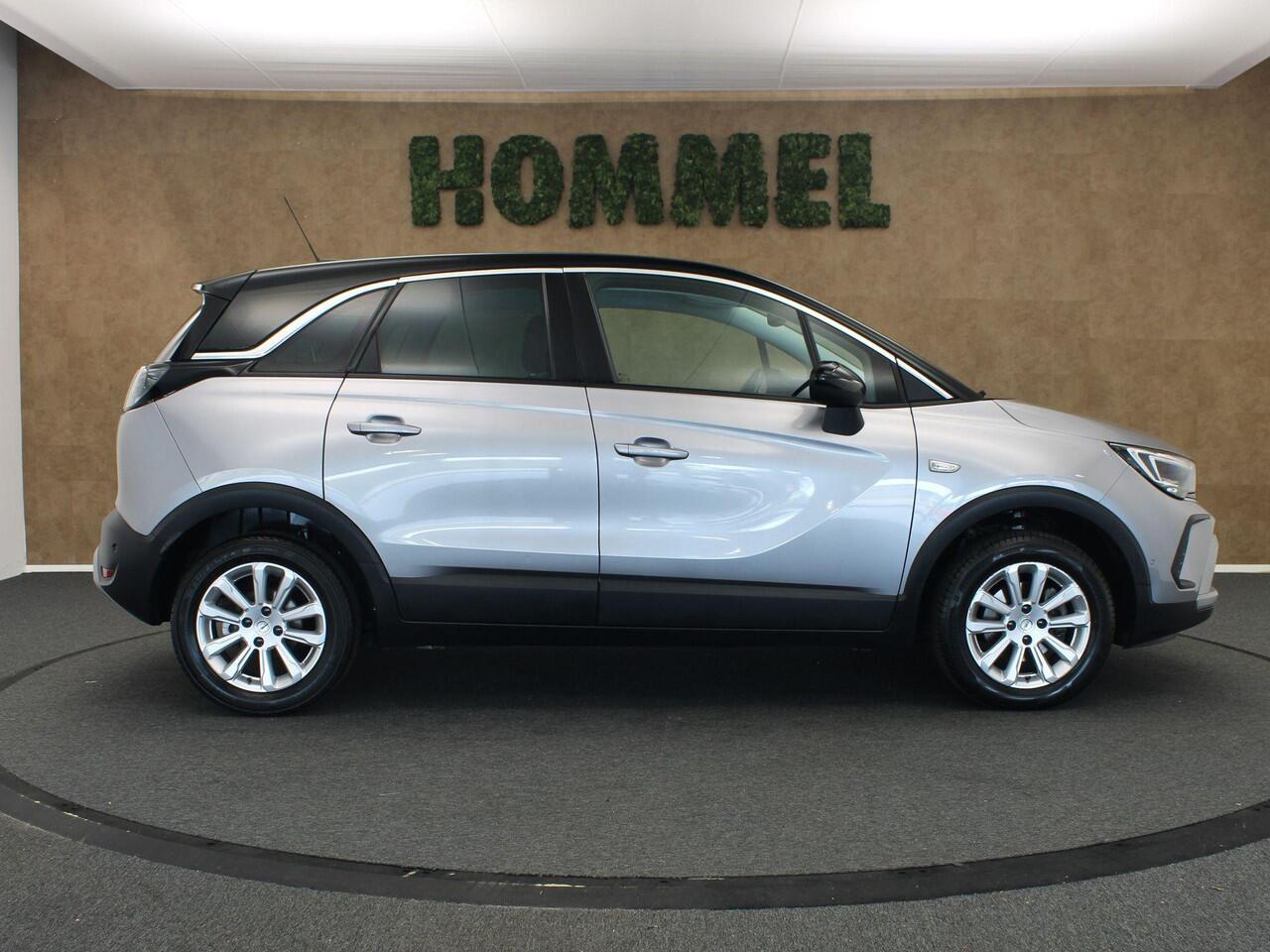 Opel Crossland 1.2 Turbo Elegance - ORIGINEEL NEDERLANDSE AUTO - VASTE TREKHAAK 840KG GEREMD TREKGEWICHT - PARKEERSENSOREN VOOR EN ACHTER - 360 GRADEN CAMERA - DODEHOEK DETECTIE - STUUR EN STOELVERWARMING - NAVIGATIE - APPLE CARPLAY/ ANDROID AUTO