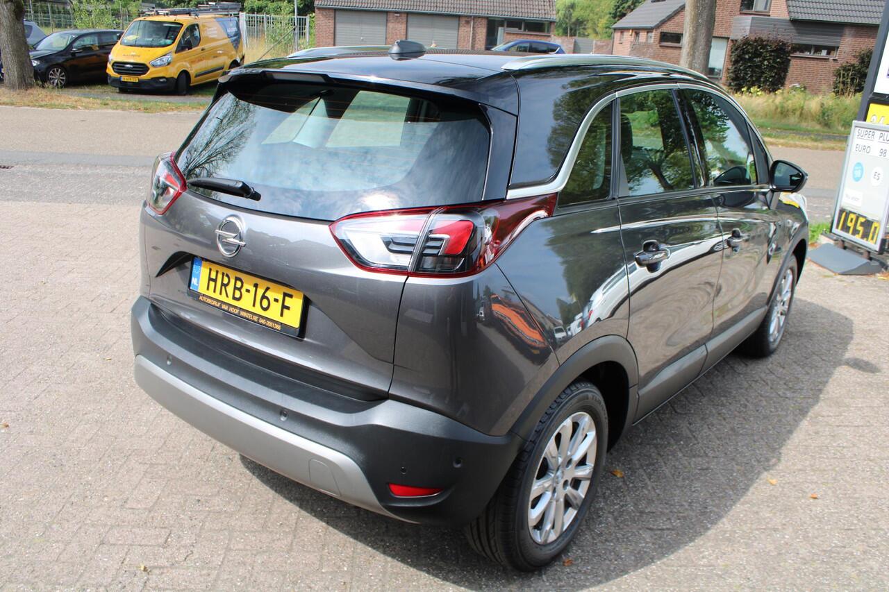 Opel Crossland X 1.2 Turbo Apple/Android Carplay, Achteruitrijcamera, Airco, CC, LED, Leder, NAVI, Parksens. V en A, Bluetooth, 16" LMV