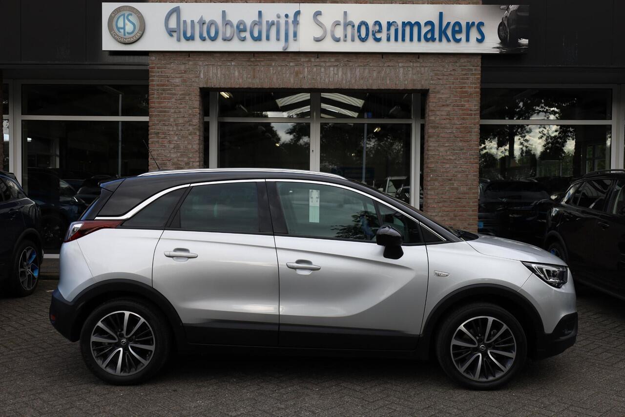 Opel Crossland X 1.2 Turbo Ultimate TREKHAAK PANO LEER STOEL/STUURVERW. CARPLAY CAMERA CLIMA CRUISE NAVI 2XPDC 17''LMV