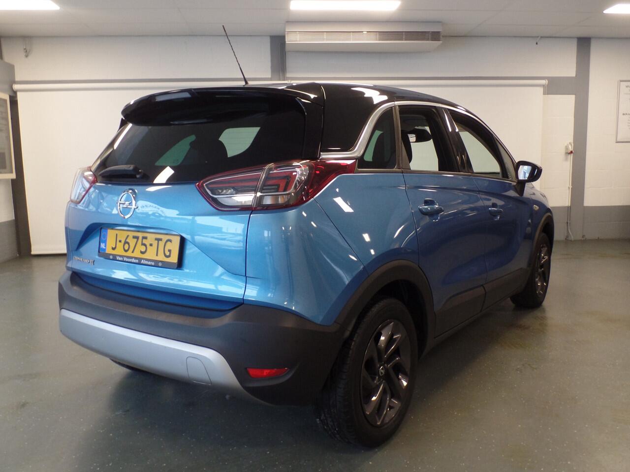 Opel Crossland X 1.2 Edition 2020, Airco, Cruise controle, Elek ramen V/A, Led verlichting, Apple carplay, Lm velgen 16'', Nederlandse auto 48.000km!! Bovag afleverpakket 695,-